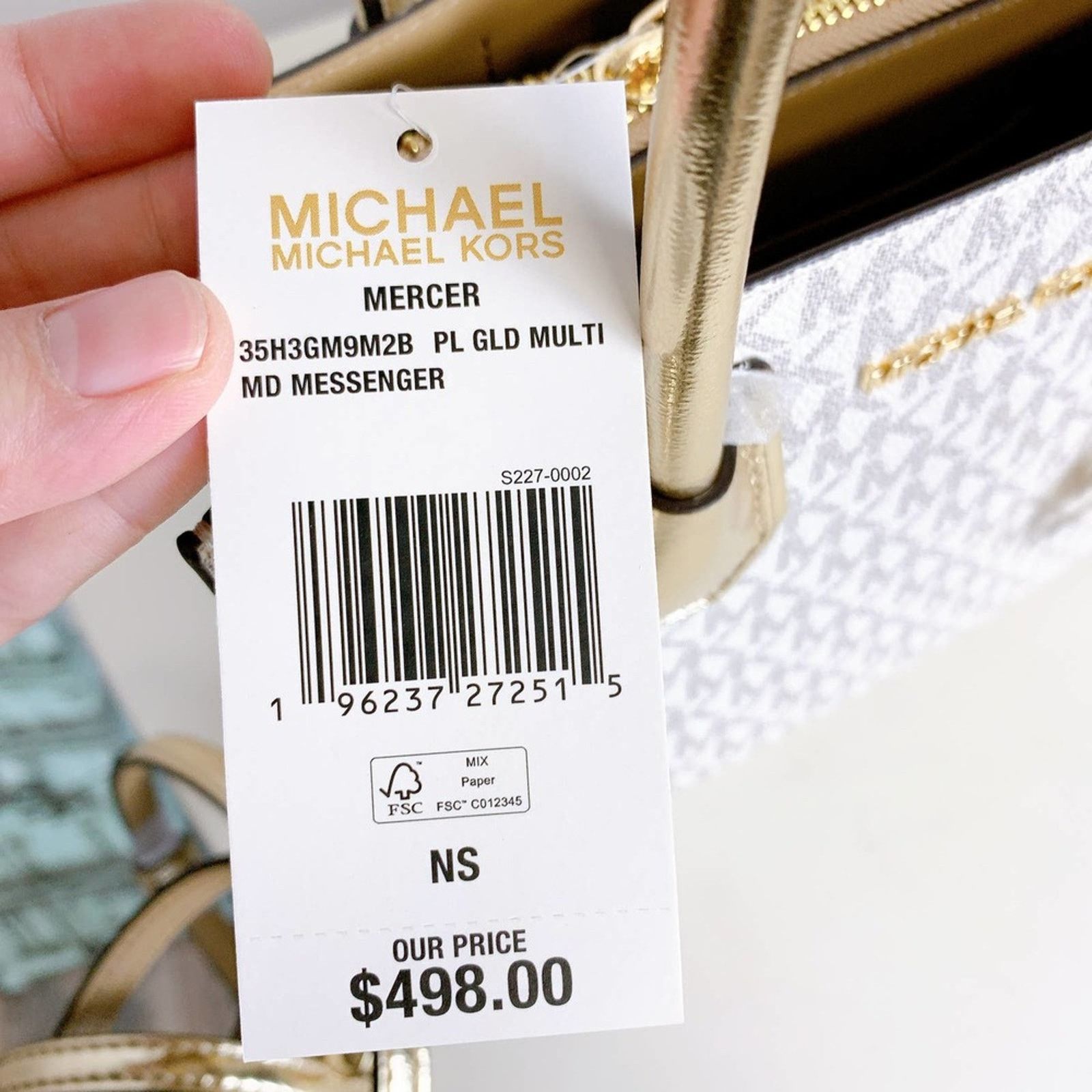 Michael Kors Michael Kors 35H3GM9M2B Mercer Medium Messenger Logo Bag Size ONE SIZE - 8 Thumbnail