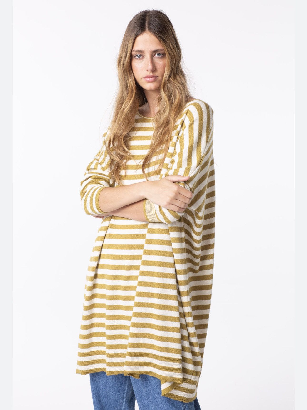OSKA Ischiko by Oska avant garde striped tunic sweater Size S / US 4 / IT 40 - 2 Thumbnail