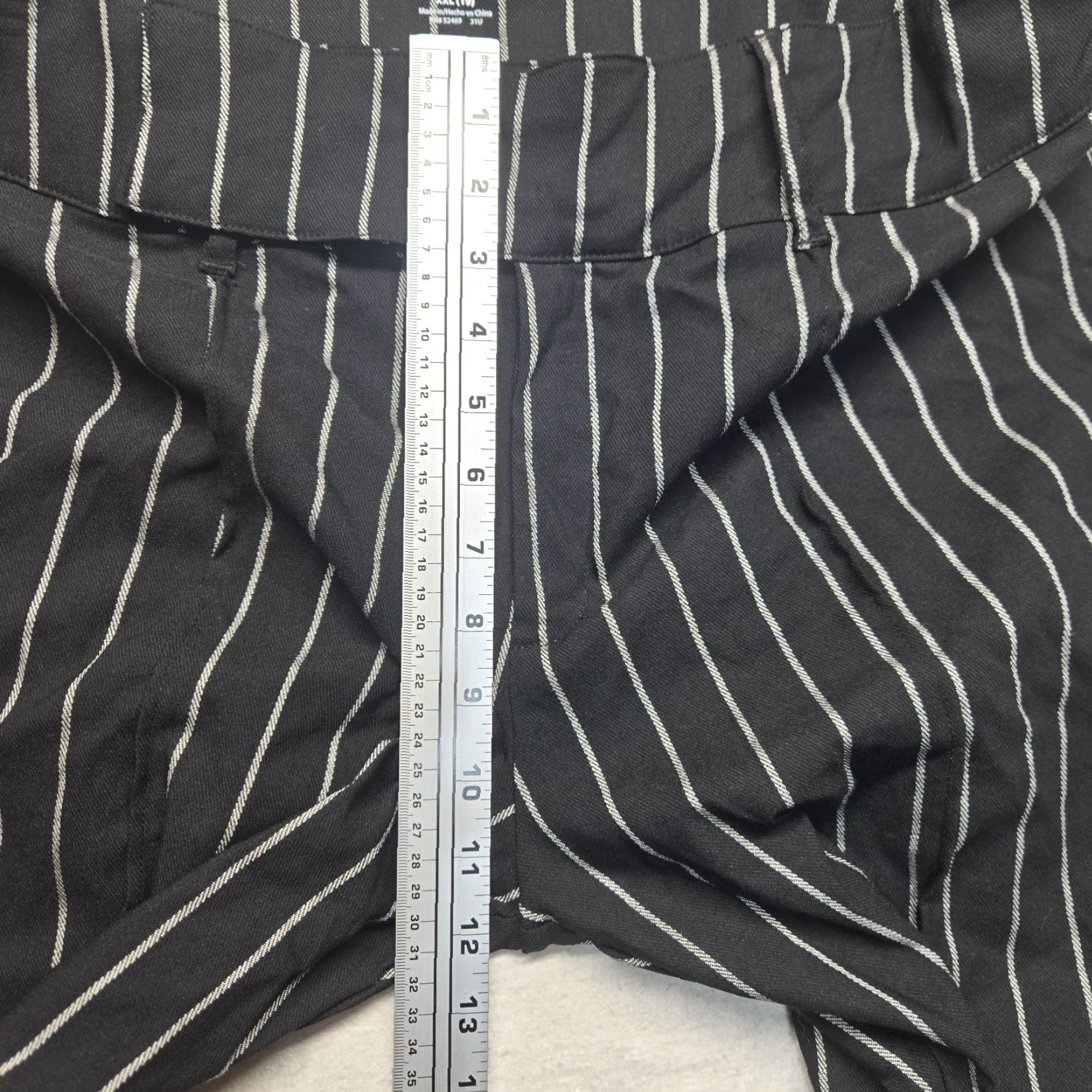 Vintage No Boundaries Millenium Flare Pants Womens XXL Black Striped High Rise Regular 2XL Pants Womens Size 40" / US 18 - 6 Thumbnail