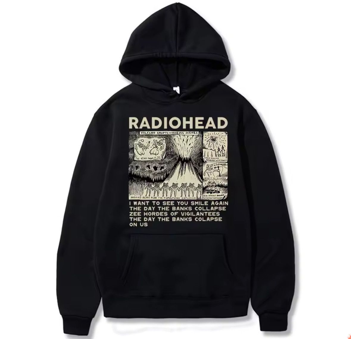 Other Y2K Street Anime Retro Radiohead Monster Hoodie Sweatshirt Size US XL / EU 56 / 4 - 1 Thumbnail