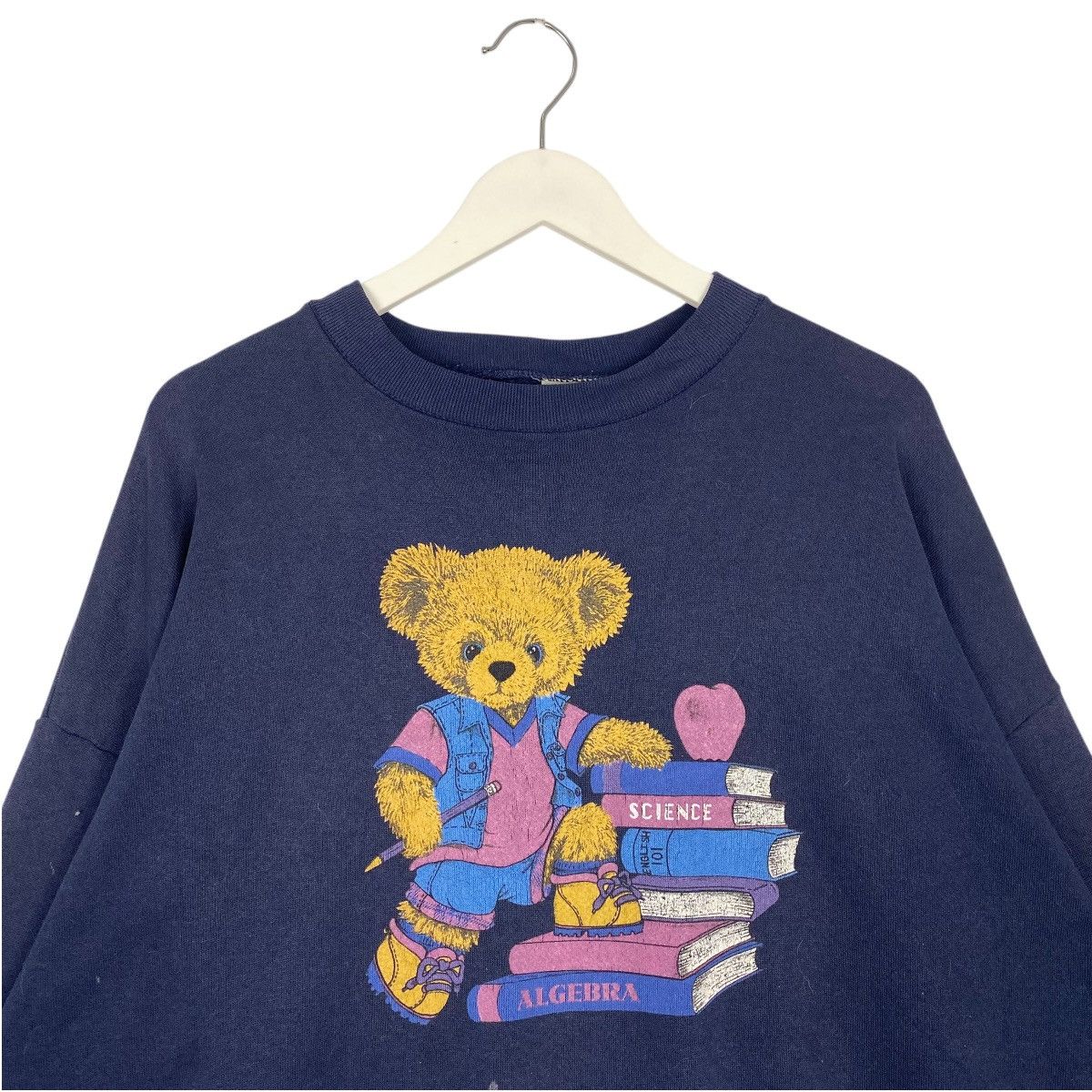Vintage Vintage 80/90s Bears Sweatshirt Navy Blue Made In USA Size XL / US 12-14 / IT 48-50 - 4 Thumbnail