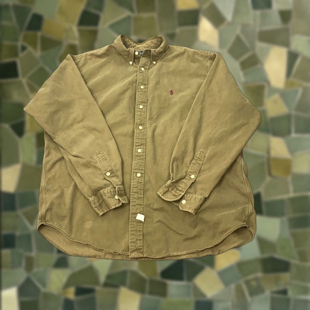Ralph Lauren VINTAGE Ralph Lauren Button-Up Shirt Mens XL Brown Check Long Sleeve 90s Size US XL / EU 56 / 4 - 1 Thumbnail