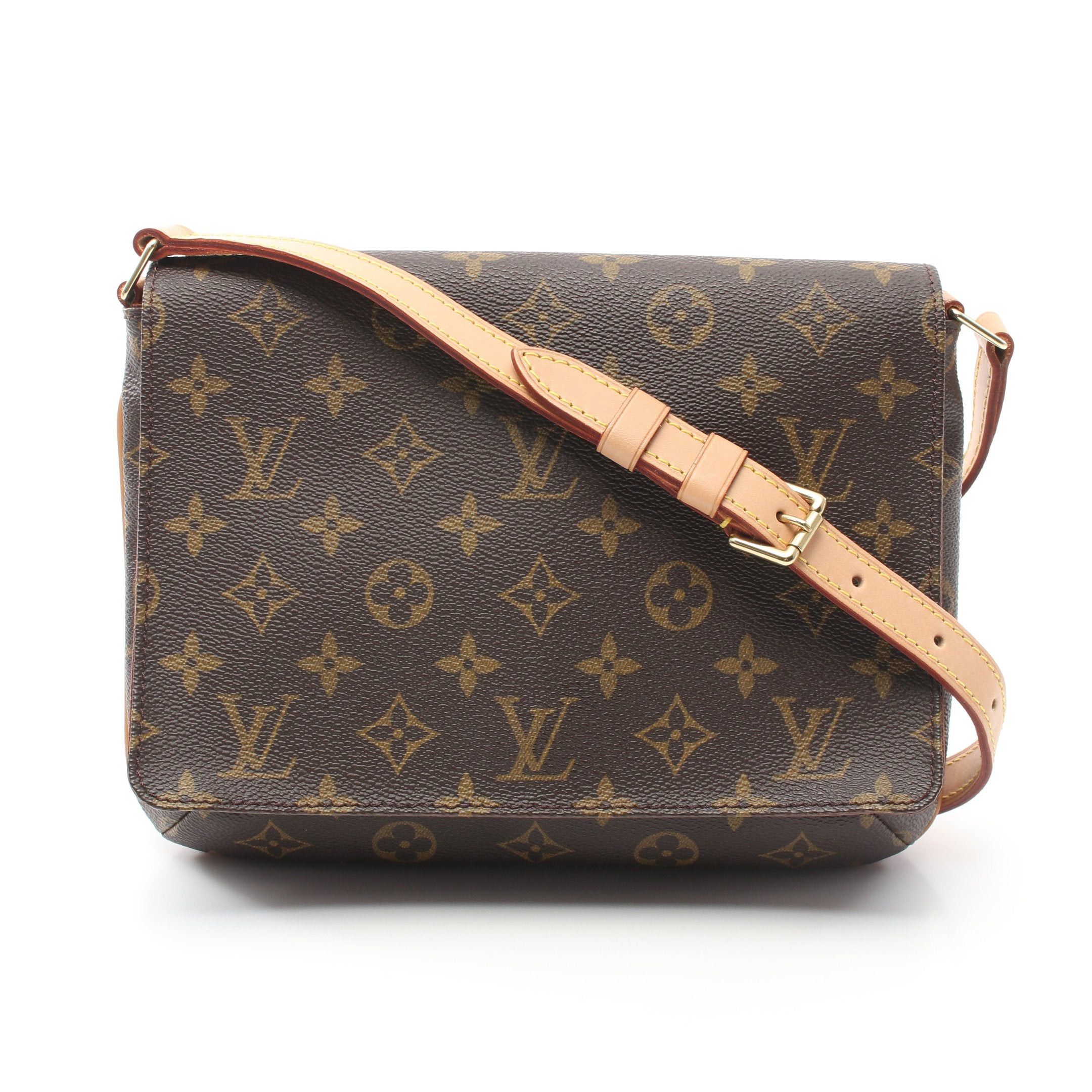 Louis Vuitton Louis Vuitton Musette Tango Short Strap Monogram Shoulder Bag Leather Brown Size ONE SIZE - 1 Thumbnail