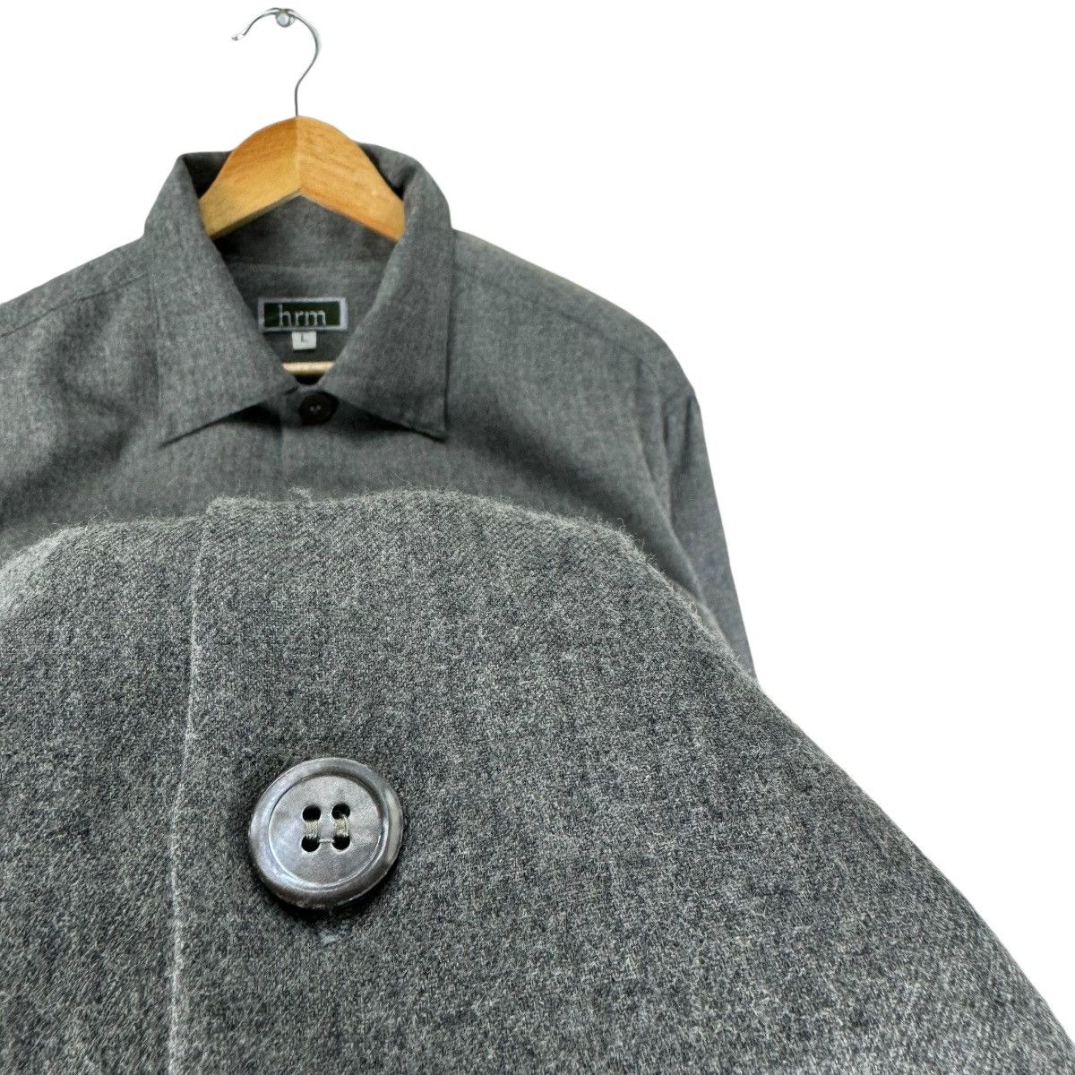Blue Blue Japan ❄️HRM WOOL BUTTON UP SHIRT Size US L / EU 52-54 / 3 - 5 Thumbnail