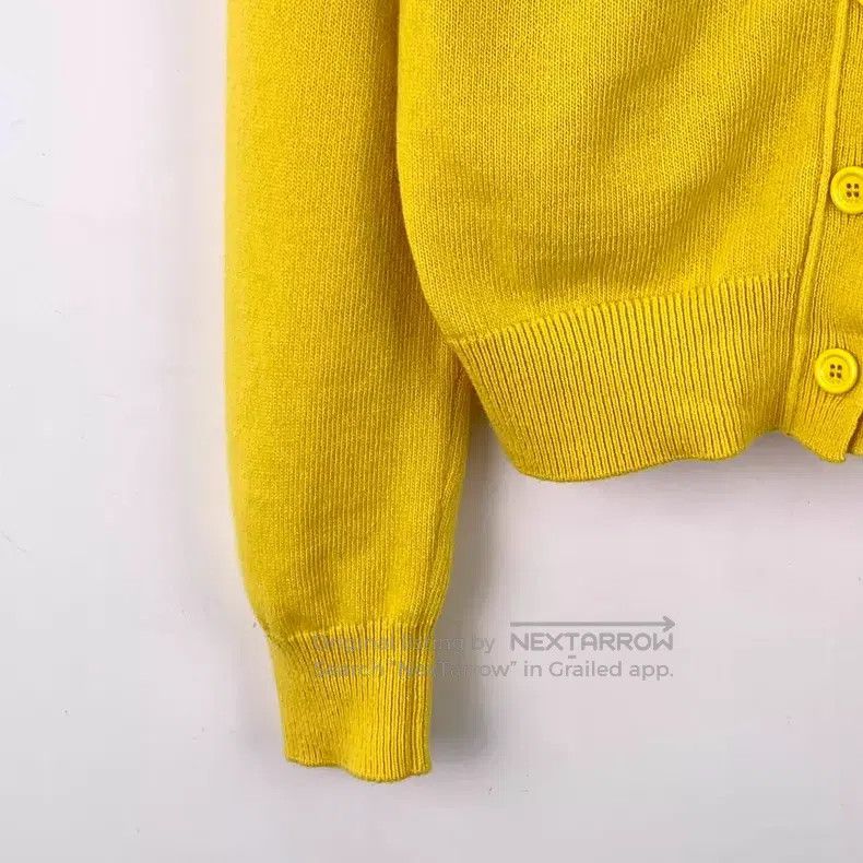 Loewe Loewe Yellow logo embroidered wool V-neck single-breasted Size M / US 6-8 / IT 42-44 - 4 Thumbnail