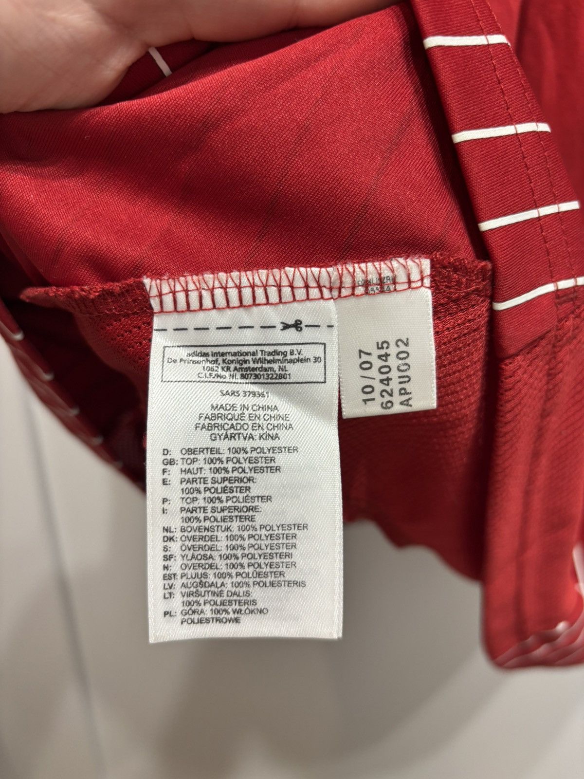 Adidas Denmark 08 Home Kit footballjersey Soccer Jersey Size US L / EU 52-54 / 3 - 4 Thumbnail