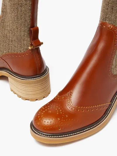 Chloe o1y0825 Ankle Boots in Brown Size US 5 / IT 35 - 2 Thumbnail