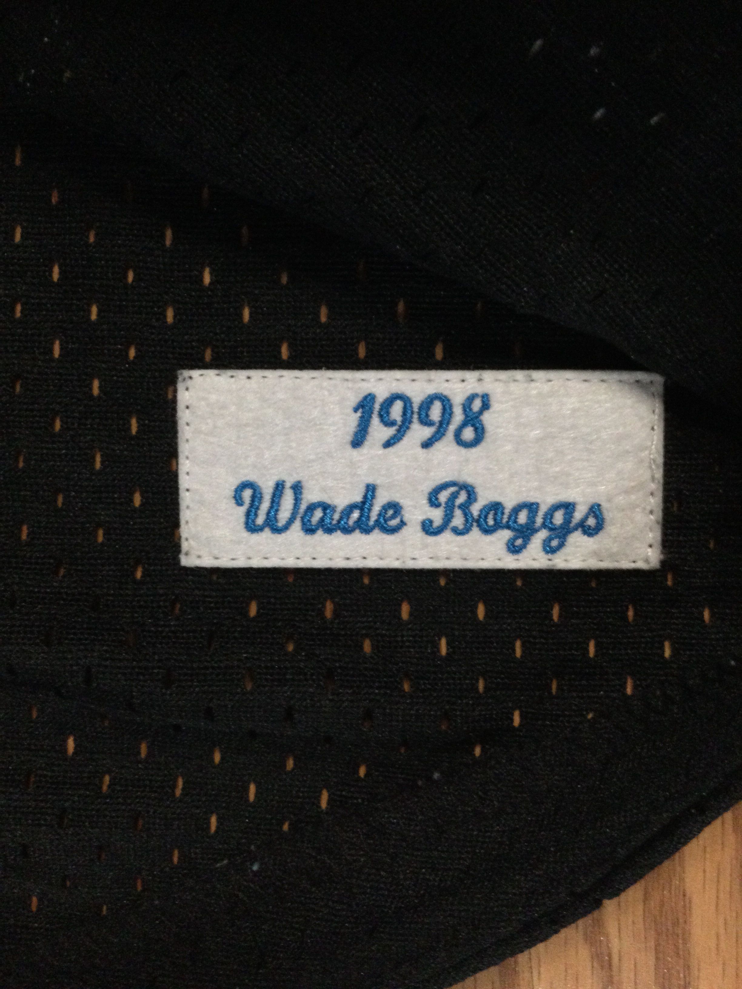 Mitchell & Ness Authentic Tampa Bay Devil Rays Wade Boggs 1998 BP Jersey Size US XL / EU 56 / 4 - 5 Thumbnail