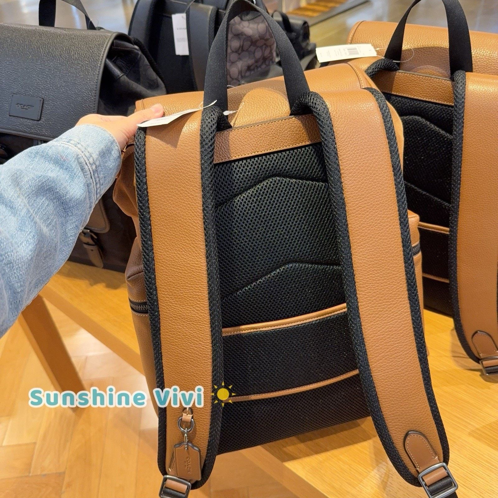 Coach NWT Coach MEN's Sprint Backpack CCG12 suede Cognac/Sienna Size ONE SIZE - 3 Thumbnail
