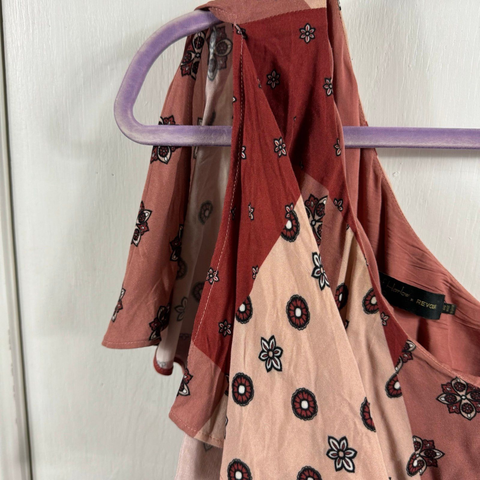 House of Harlow House Of Harlow 1960 Lea Dress in Rose Patchwork Midi Size XXS / US 00 / IT 34 - 7 Thumbnail