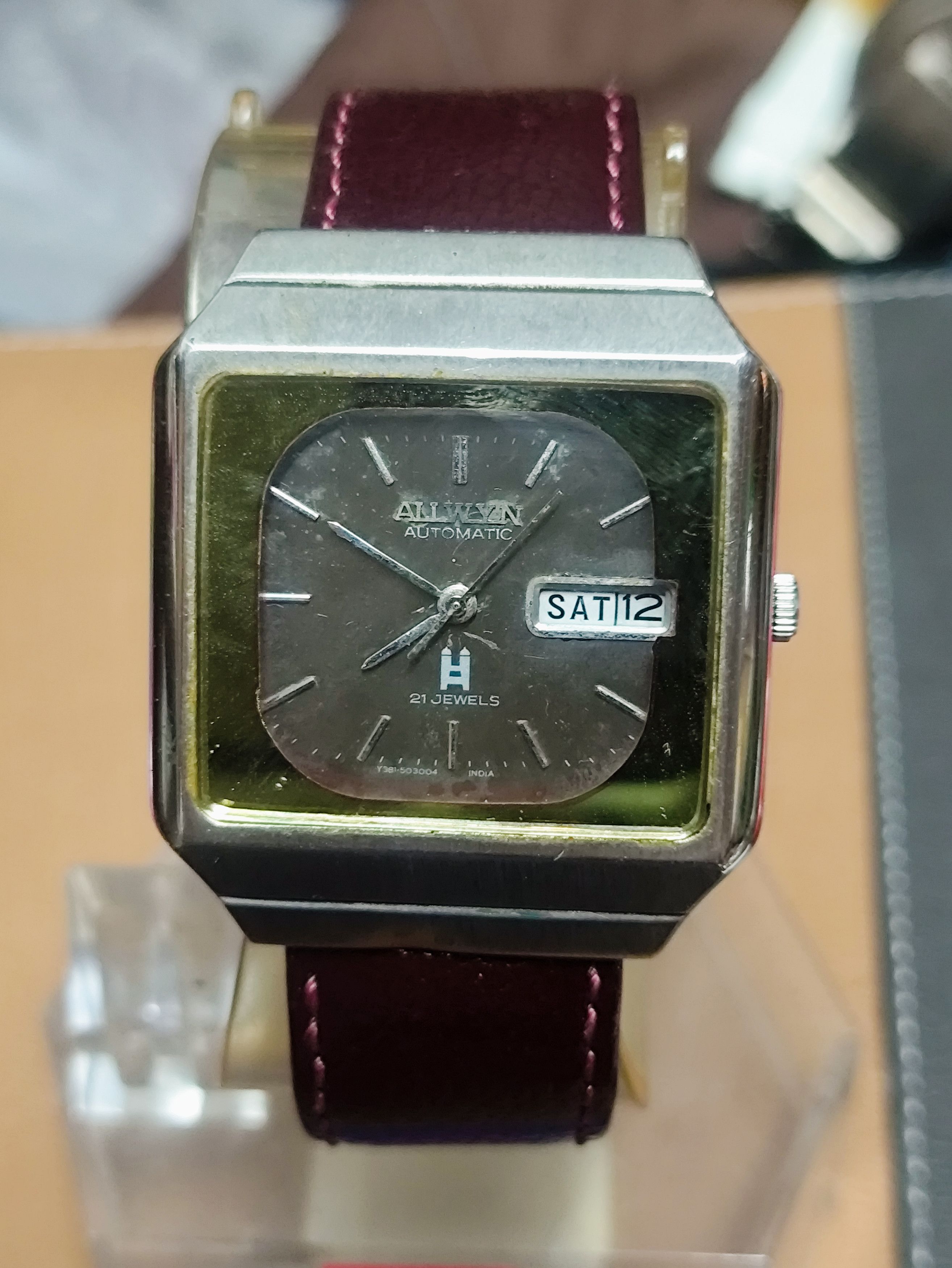 Japanese Brand × Vintage Retro Automatic Watch by " ALLWYN" ( Vintage Design) Size ONE SIZE - 5 Thumbnail