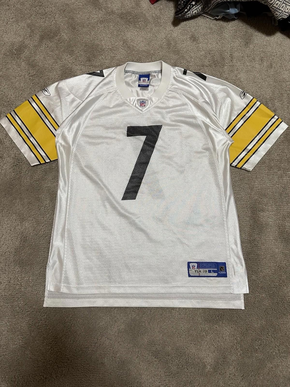 Reebok Authentic Reebok Steelers Roethlisberger #7 White Jersey Size US L / EU 52-54 / 3 - 1 Thumbnail