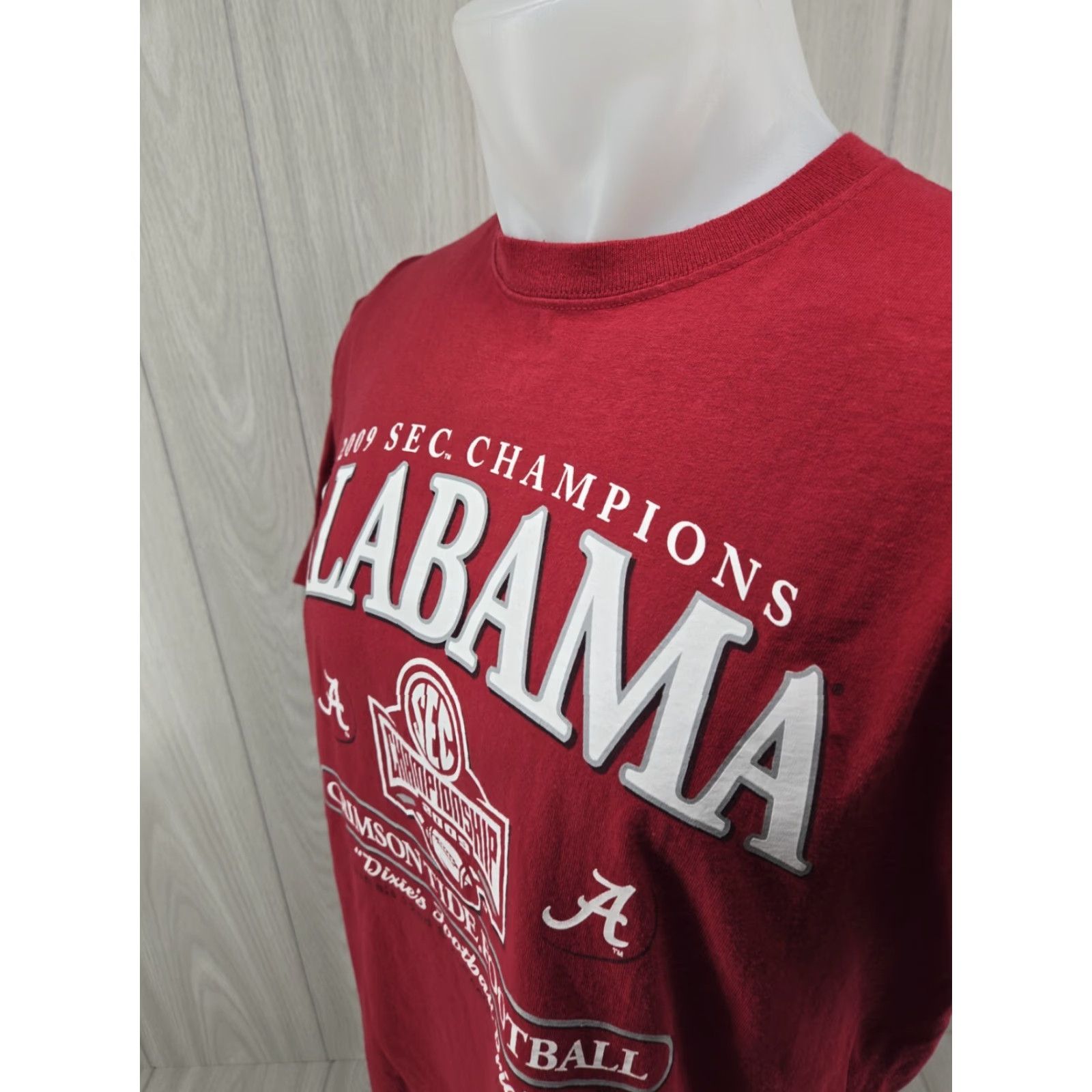 Delta VINTAGE Alabama Crimson Tide T-Shirt Mens Large 2009 National Championship Red 2009 National Championship Mens L Shirt Delta Size US L / EU 52-54 / 3 - 5 Thumbnail