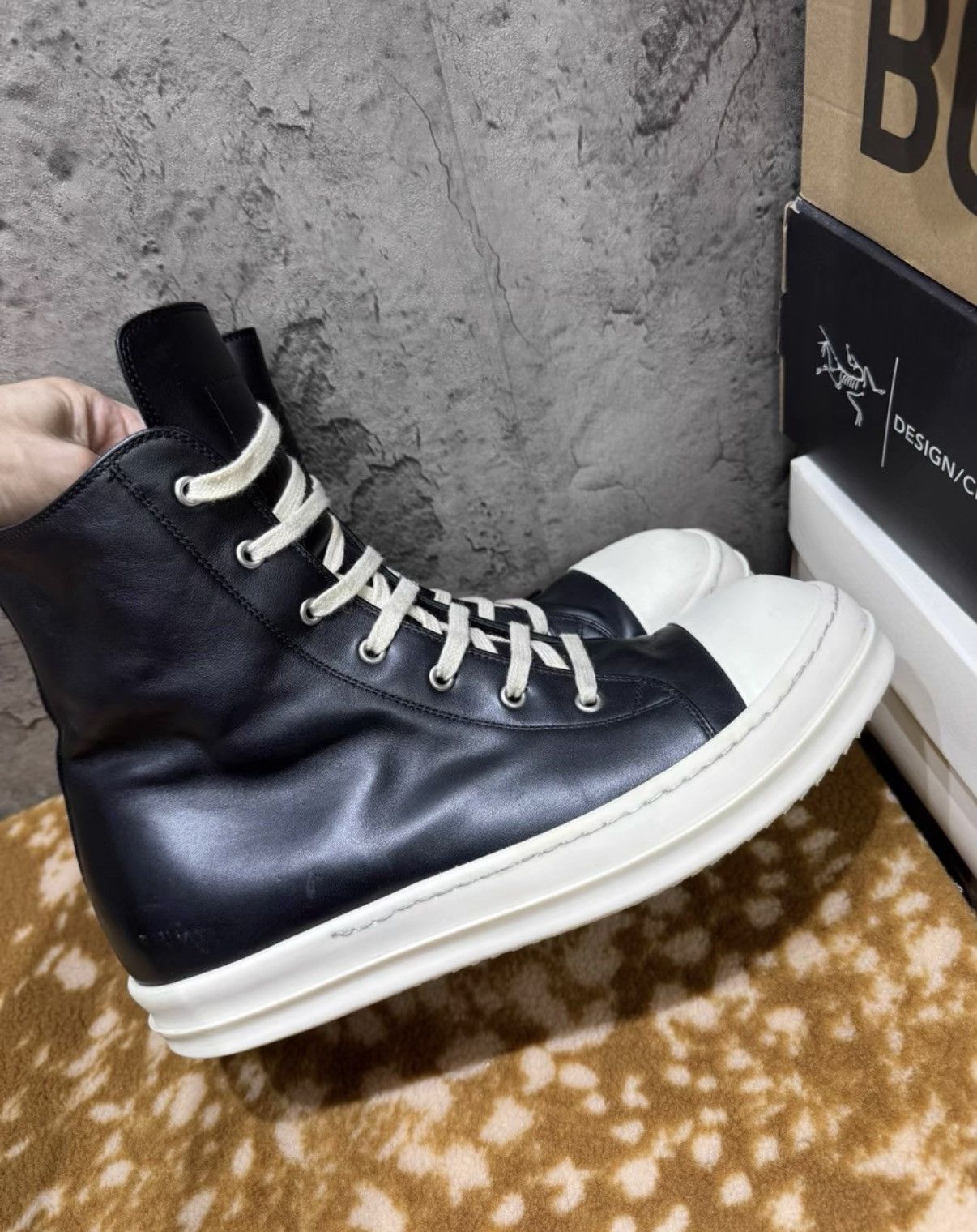 Rick Owens Rick Owens Main Line High Top Ramones K37 Size US 9.5 / EU 42-43 - 6 Thumbnail