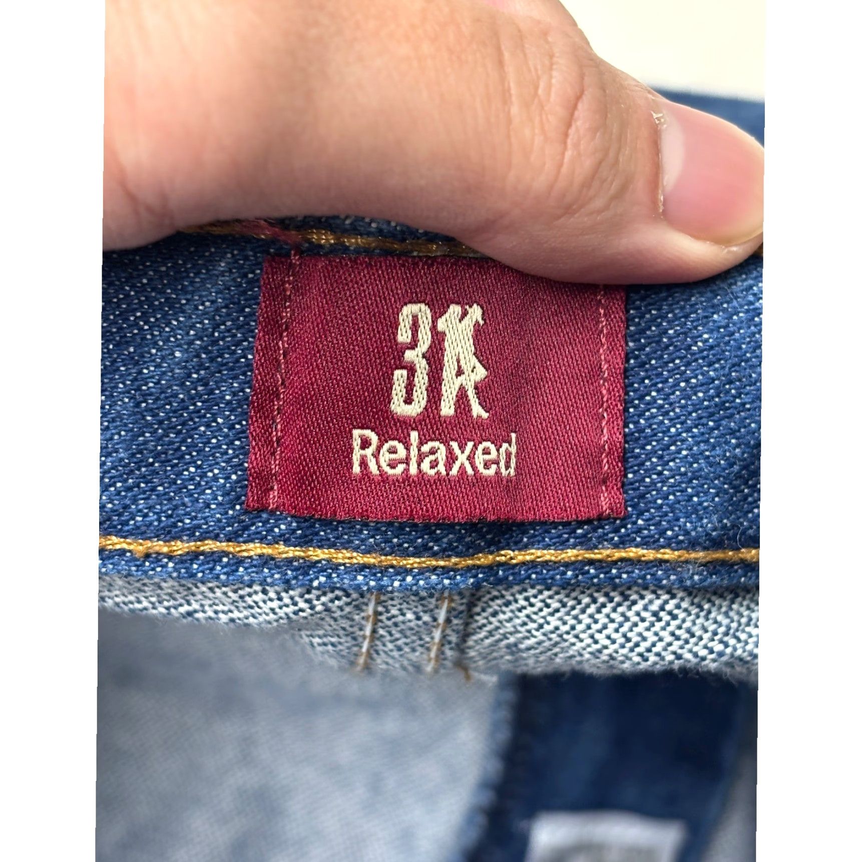 Wrangler Wrangler Jeans Men 44x34 Dark Wash Relaxed Fit Cotton Denim 5-Pocket Logo Zipper Button Straight Mid Rise 44 in Inseam 34 in Size US 44 / EU 60 - 5 Thumbnail