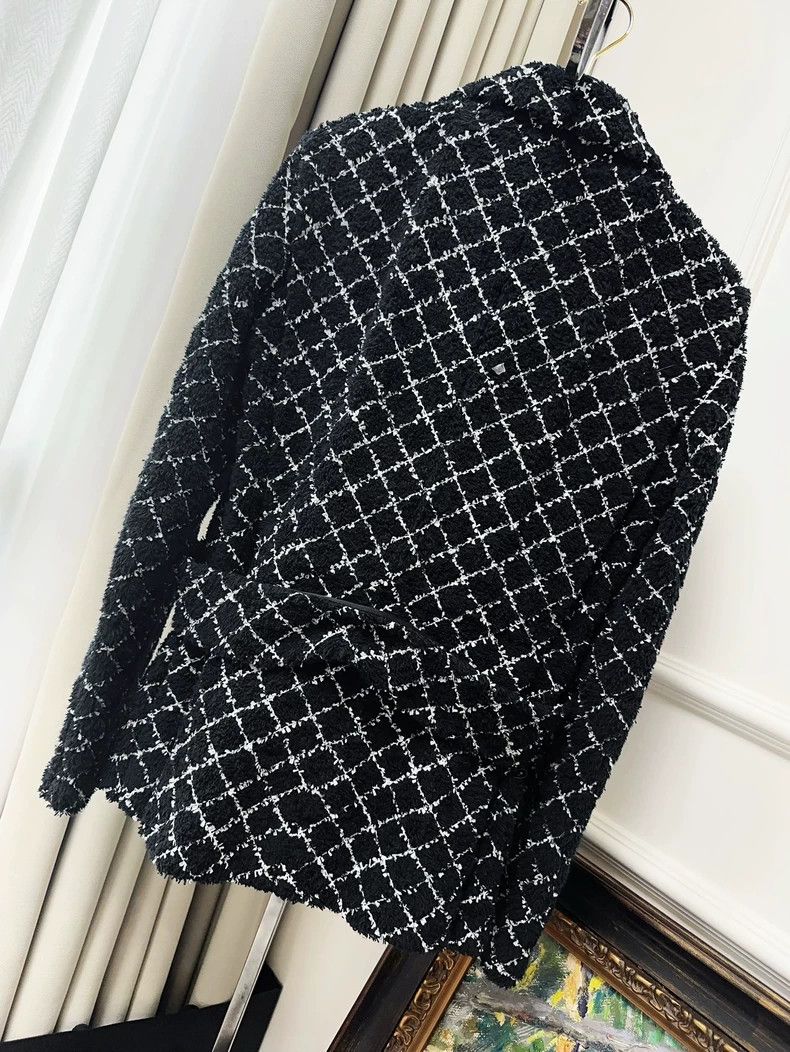 Chanel Chanel Cruise series black diamond check double-breasted t Size XS / US 0-2 / IT 36-38 - 2 Thumbnail