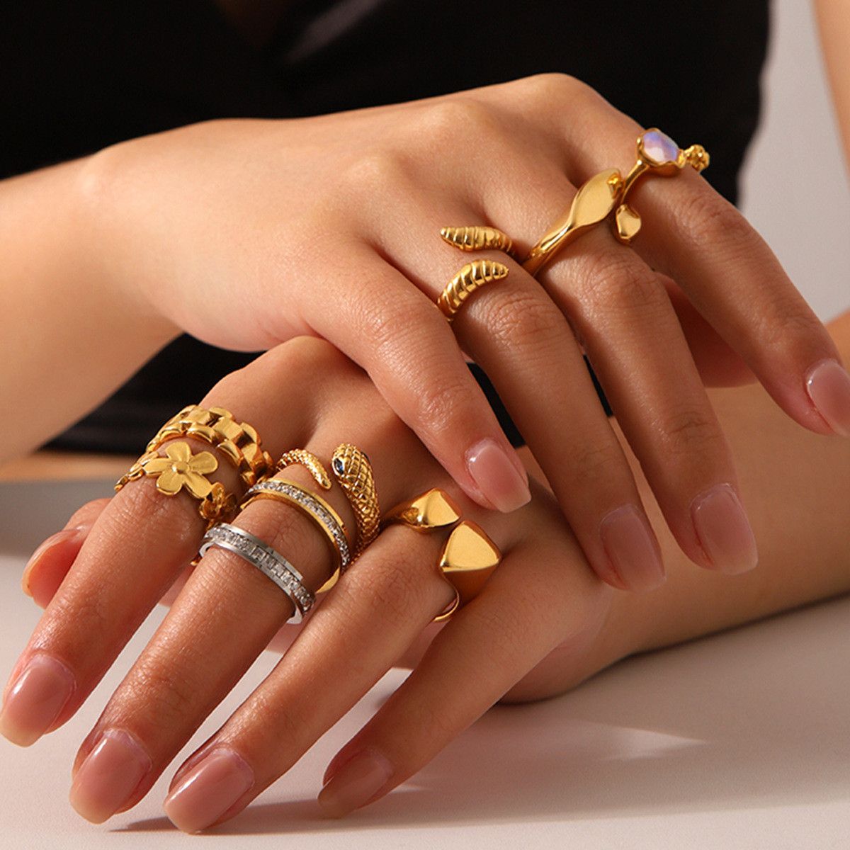 Jewelry New Design Jewelry Rings Open Size Chrome Ring (Size 7-13) Size ONE SIZE - 1 Thumbnail