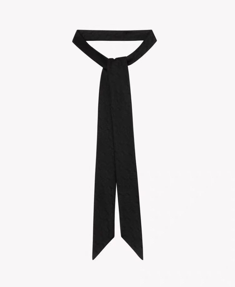 Saint Laurent Paris Saint Laurent Hedi Slimane leather tie | Grailed