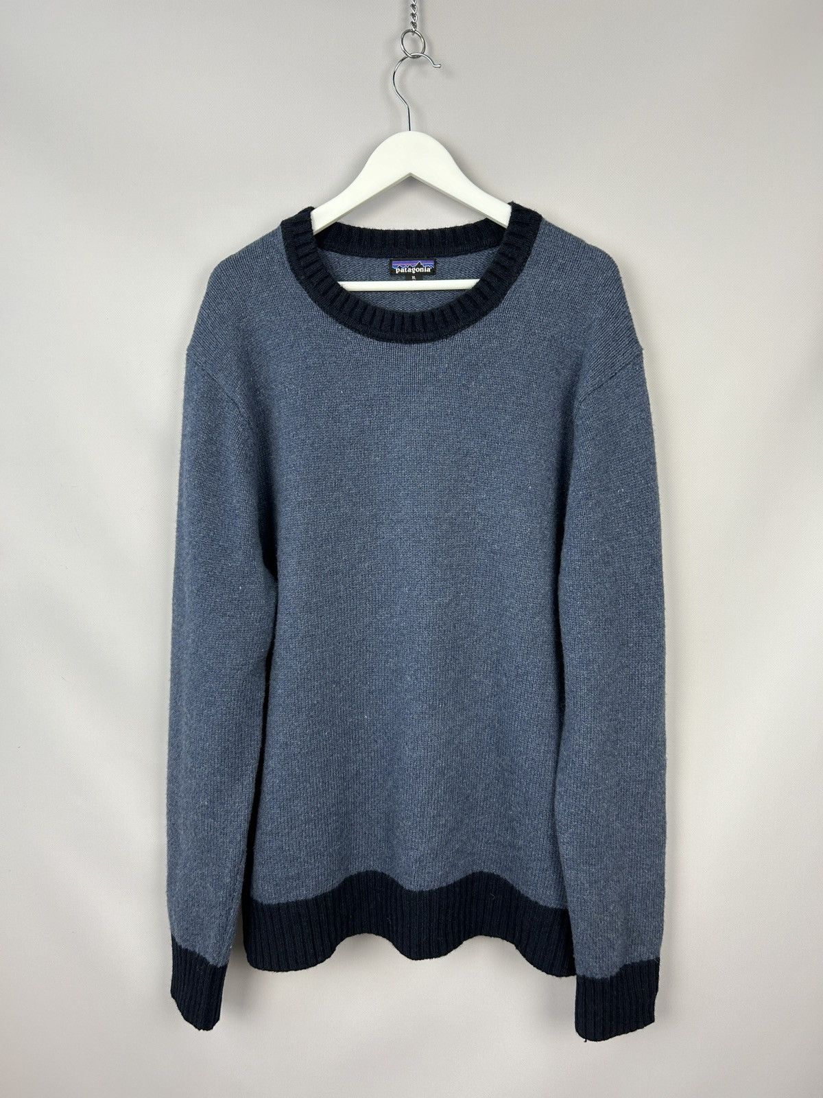 Patagonia Wool Blend Blue Navy Sweater Size XL