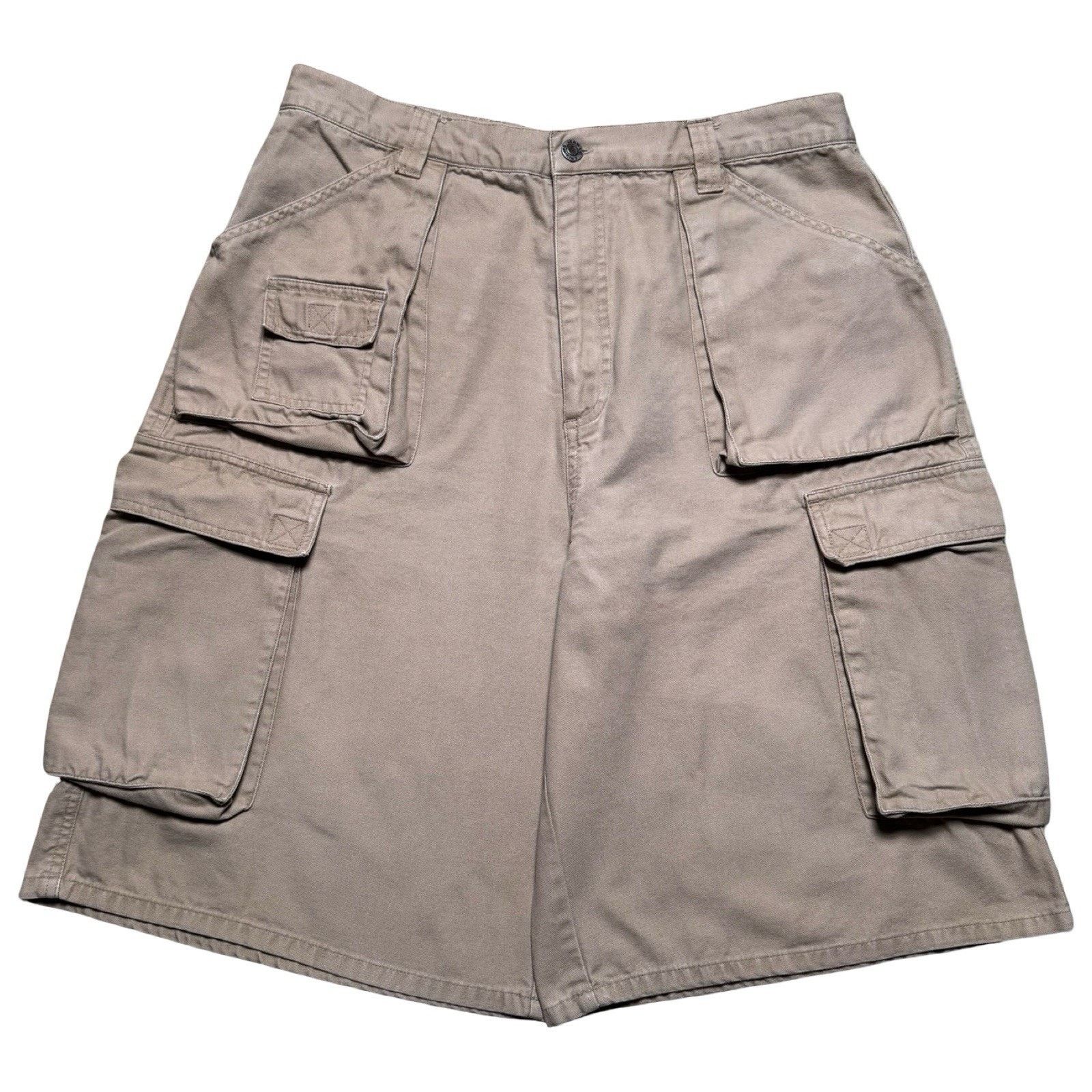 Arizona Jean Co. Vintage Y2K Arizona Baggy Utility Cargo Shoets Beige 36 Size US 36 / EU 52 - 1 Thumbnail