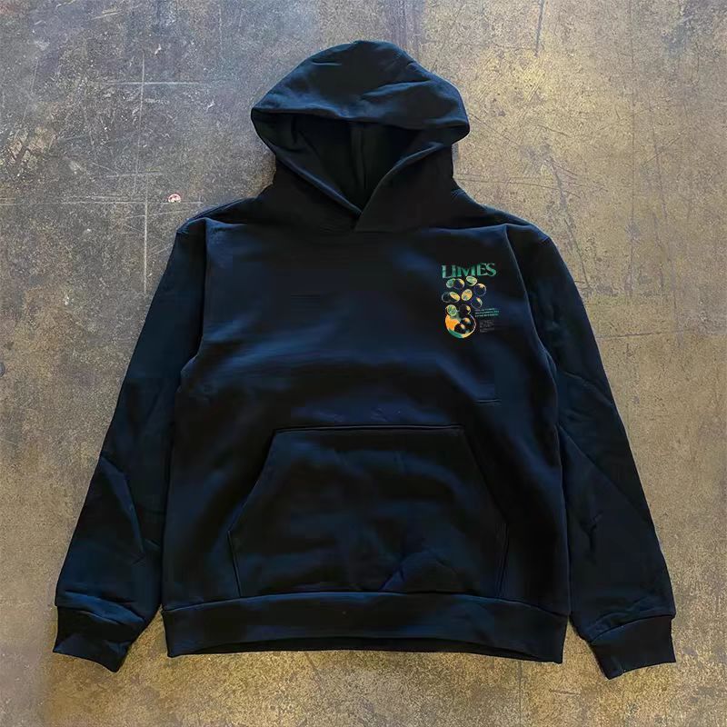 Japanese Brand Black vintage lemon print hoodie y2k Size US L / EU 52-54 / 3 - 2 Thumbnail