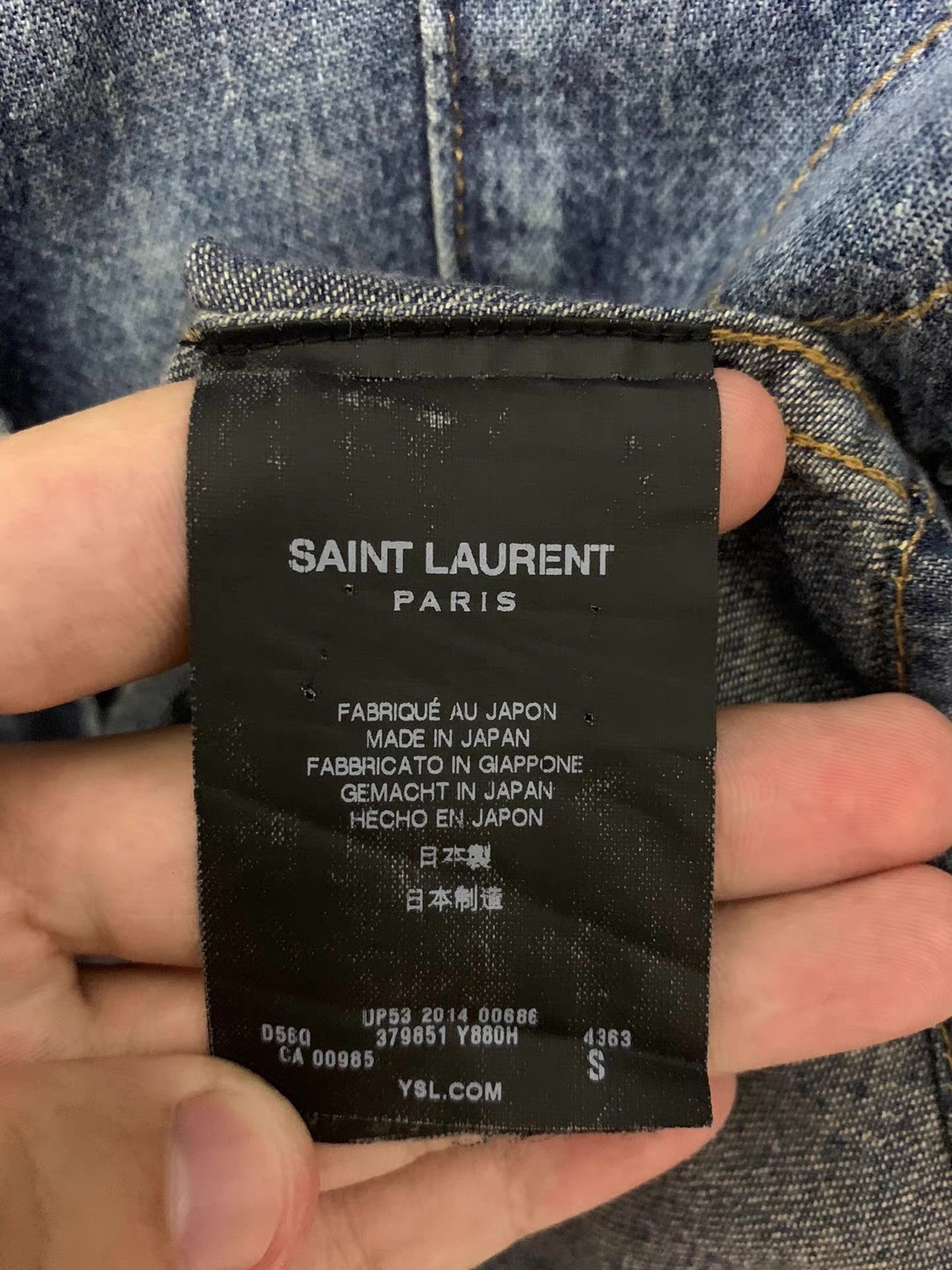 Saint Laurent Paris Saint Laurent SLP 15SS Q12 Size US S / EU 44-46 / 1 - 2 Thumbnail