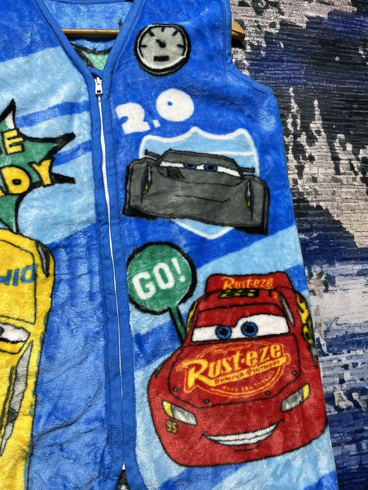 Cartoon Network × Japanese Brand × NASCAR ⚡️Nascar Sherpa Ovp Zipper Vest Size US M / EU 48-50 / 2 - 4 Thumbnail