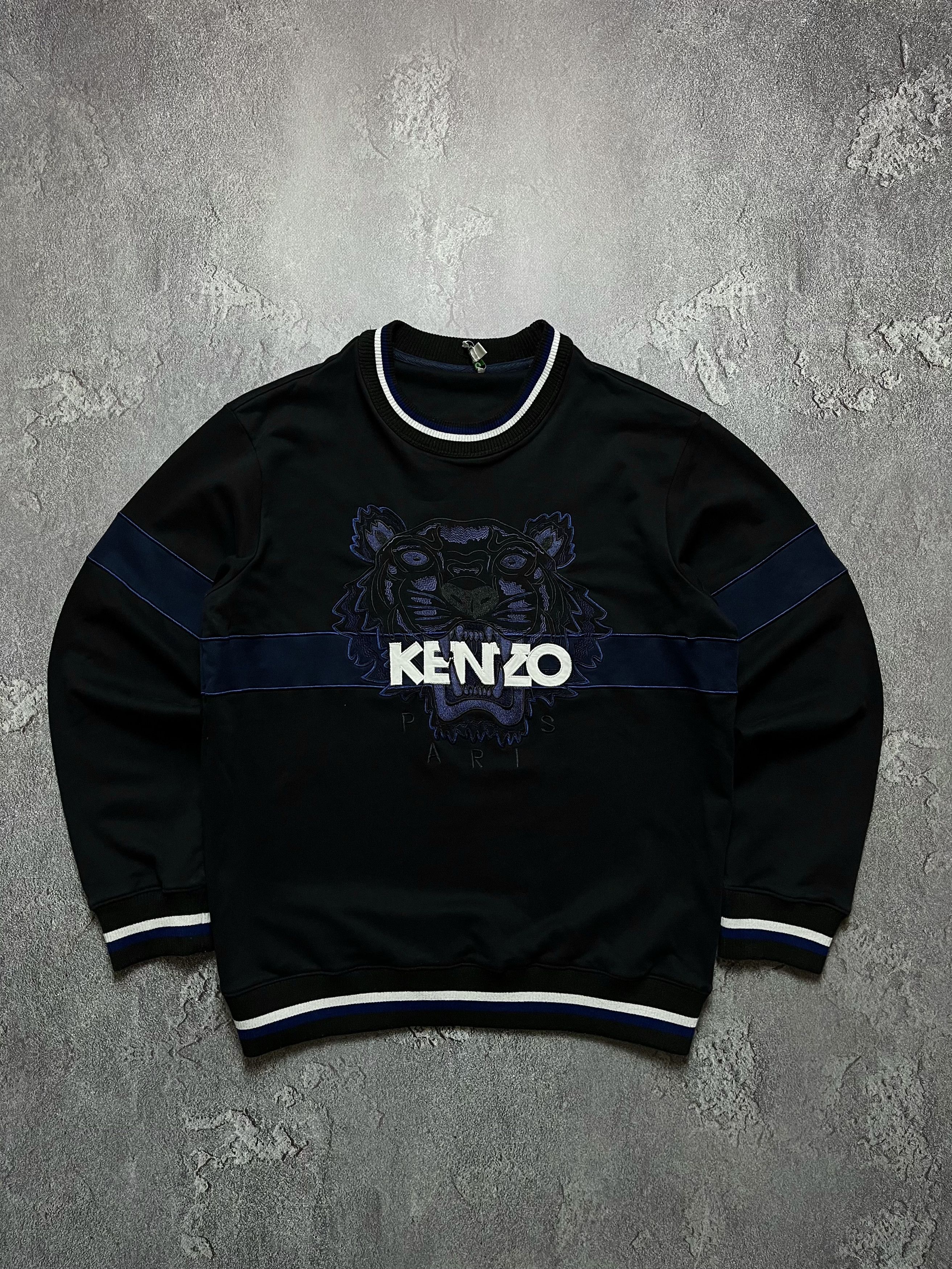 Kenzo Vintage Sweatshirt Kenzo Big Logo Striped Old Money Mens L Size US L / EU 52-54 / 3 - 1 Thumbnail