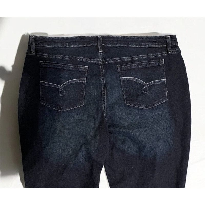 Lee Lee Riders Women's Straight Blue Jeans Plus Size 20 Size 42" / US 20 - 4 Thumbnail