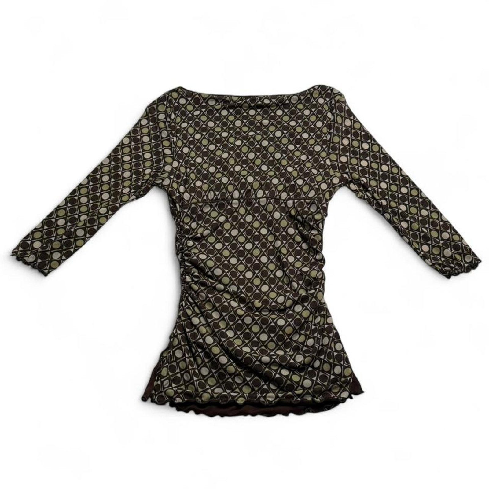 Other Max Studio green brown ruching office siren fairycore Size M Size M / US 6-8 / IT 42-44 - 2 Thumbnail