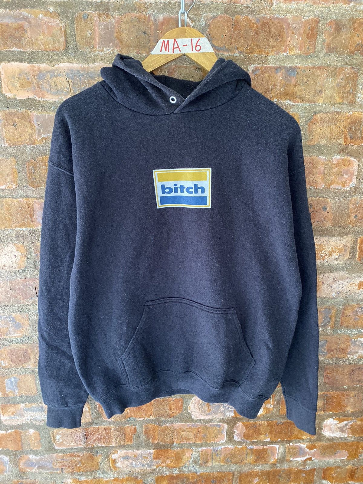 Powell Peralta 🔥1990s BITCH skateboard Box logo hoodie Size US L / EU 52-54 / 3 - 2 Thumbnail