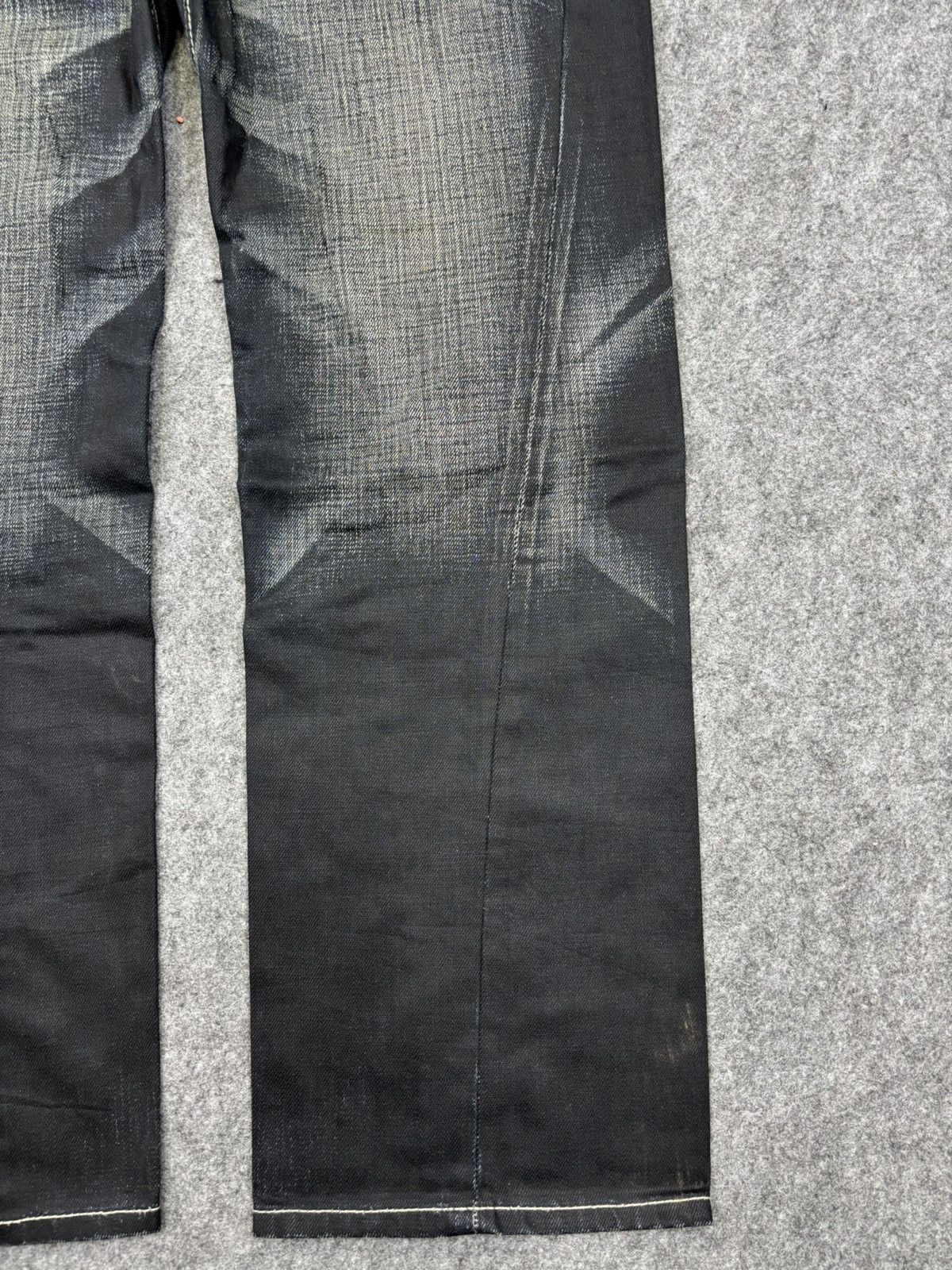 Japanese Brand 💥Sick Back Number Multipockets Indigo Stone Wash Denim F718 Size US 32 / EU 48 - 8 Thumbnail