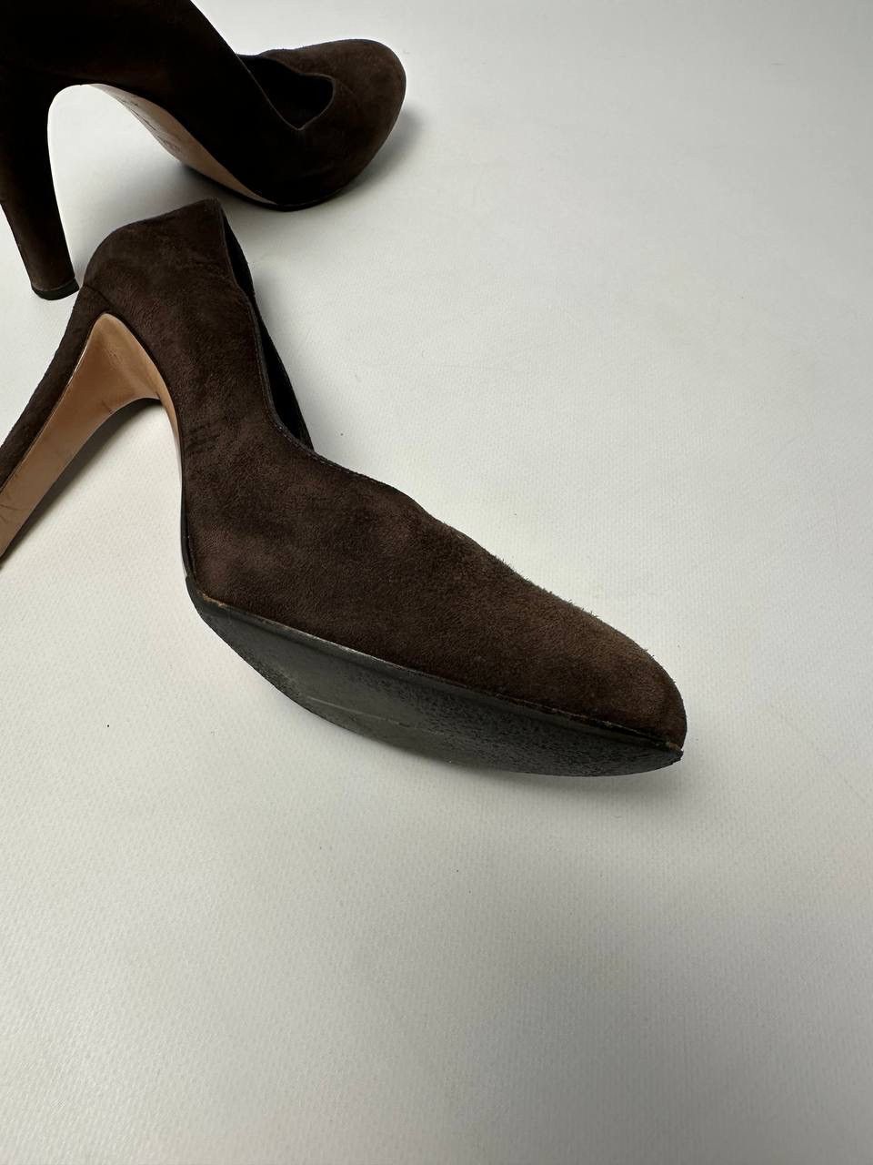 Gianvito Rossi Gianvito Rossi Brown Suede Heels Size 38 Size US 8 / IT 38 - 17 Thumbnail
