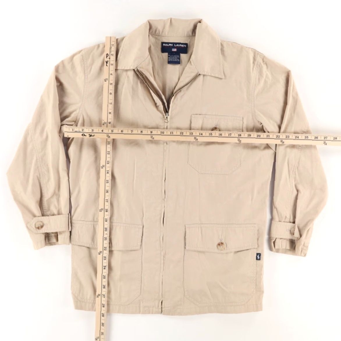 Ralph Lauren Ralph Lauren Polo Sport Twill Chore Jacket Khaki Men's S Shirt Size US S / EU 44-46 / 1 - 4 Thumbnail