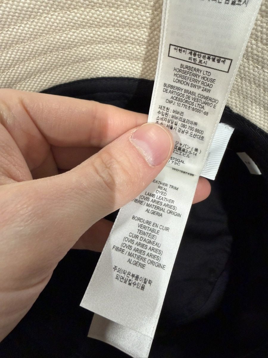 Burberry Burberry Logo Embroidery Bucket Hat NEW 500$ M Size ONE SIZE - 5 Thumbnail