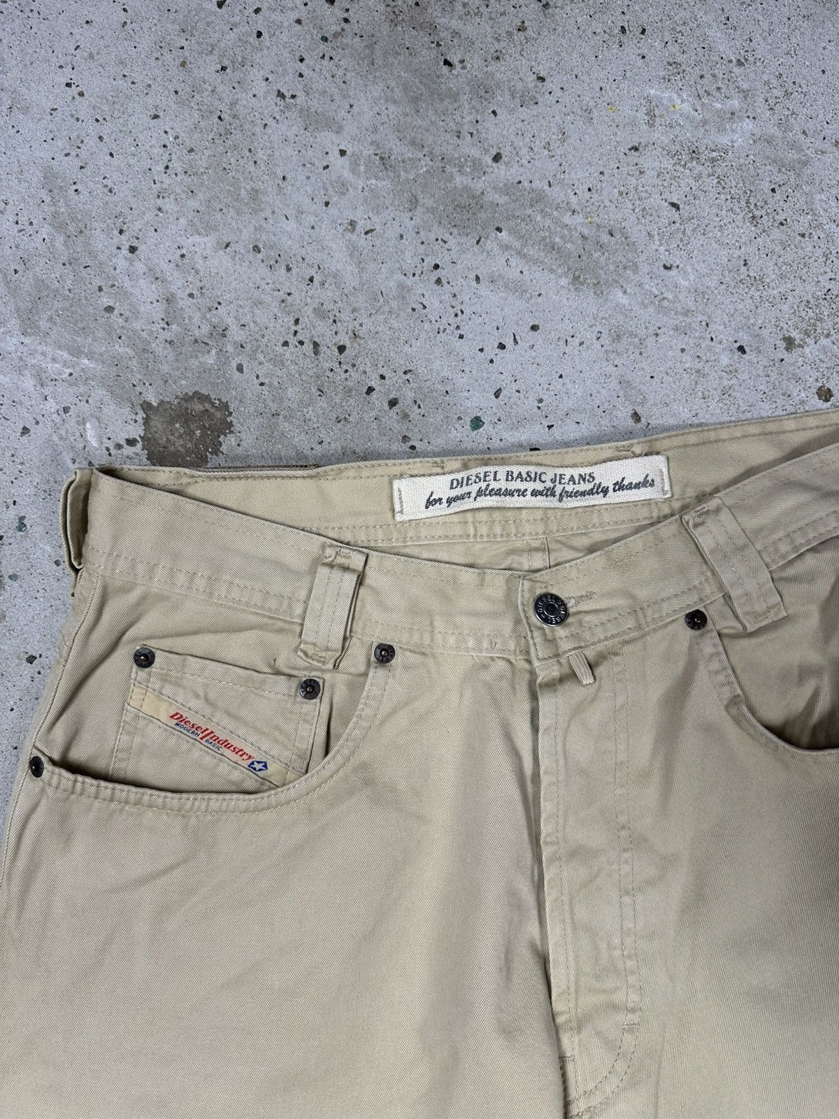 Diesel Vintage 90s Diesel Paddle Beige Baggy Denim Jeans Size US 32 / EU 48 - 7 Thumbnail
