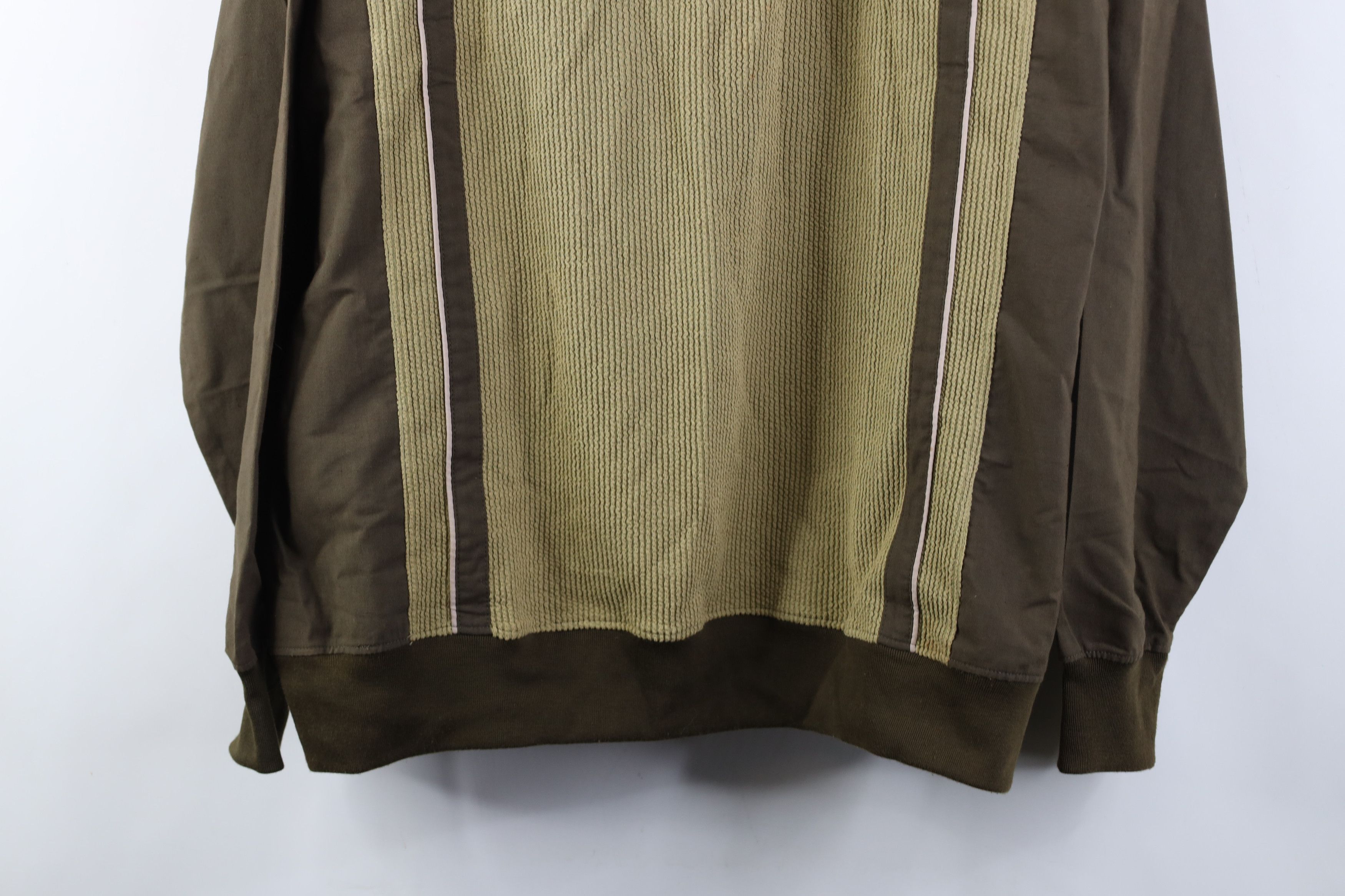 Vintage Vintage 90s Streetwear Panel Half Zip Long Sleeve Polo Size US L / EU 52-54 / 3 - 3 Thumbnail