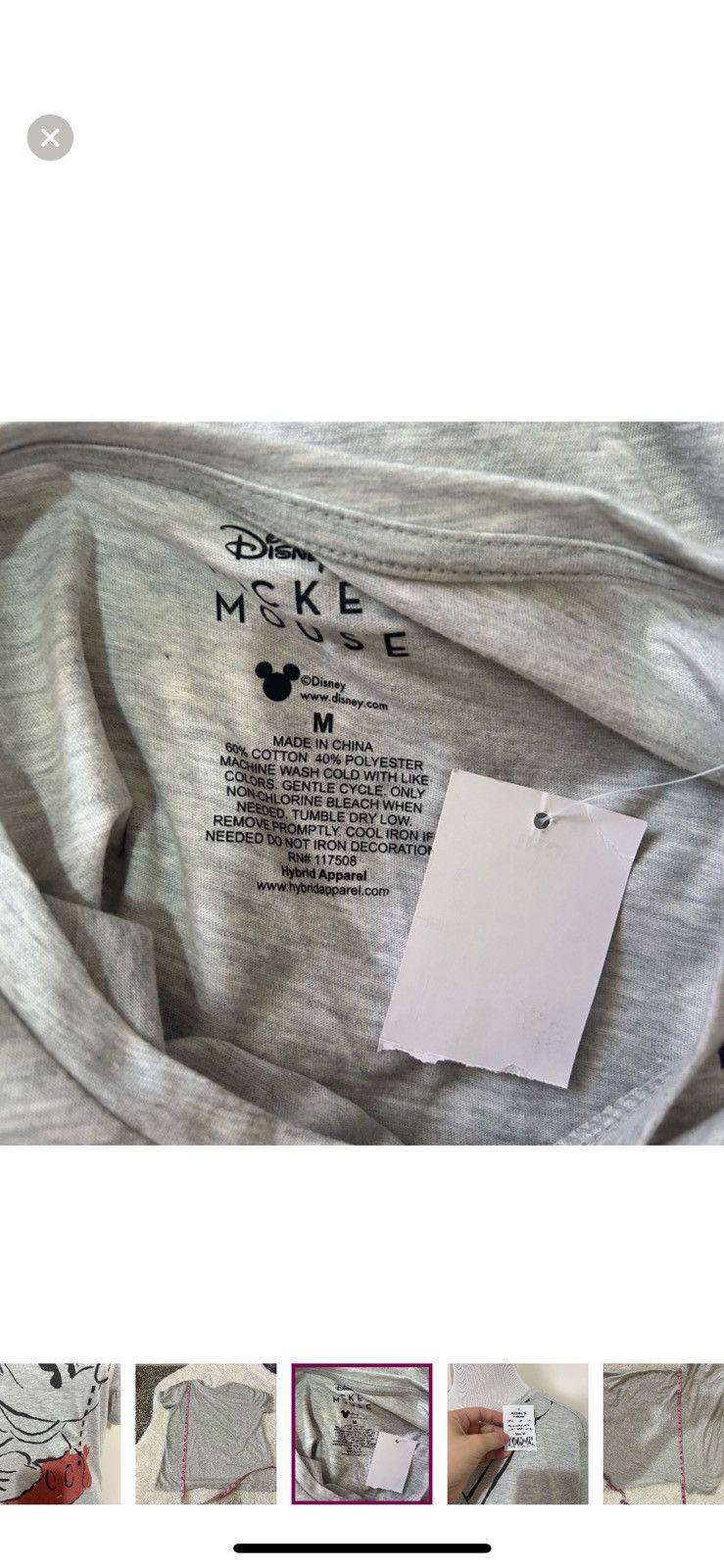 Disney Disney medium Mickey Mouse T shirt Size M / US 6-8 / IT 42-44 - 2 Thumbnail