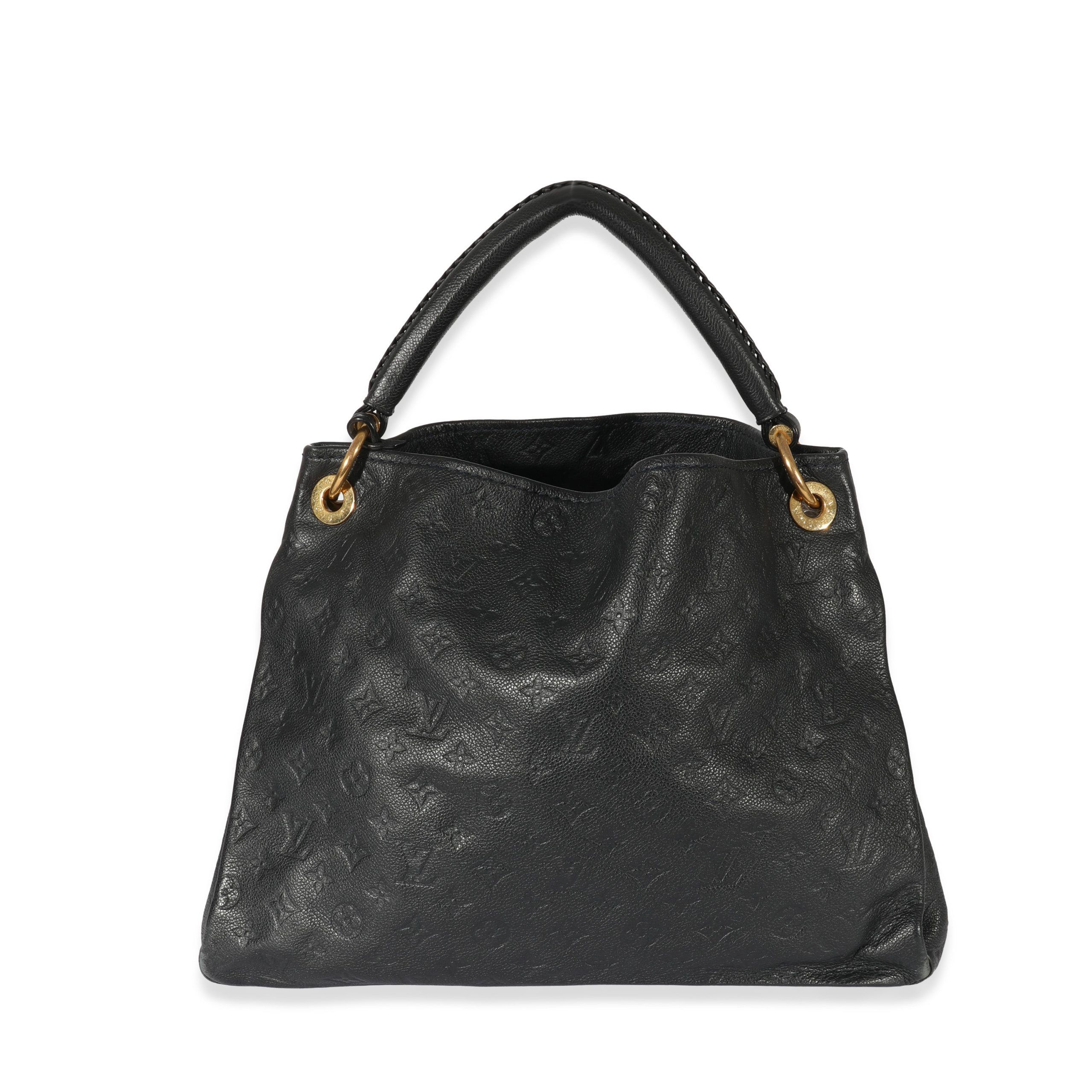 Image of Louis Vuitton Bleu Nuit Empreinte Artsy Mm in Black, Women's