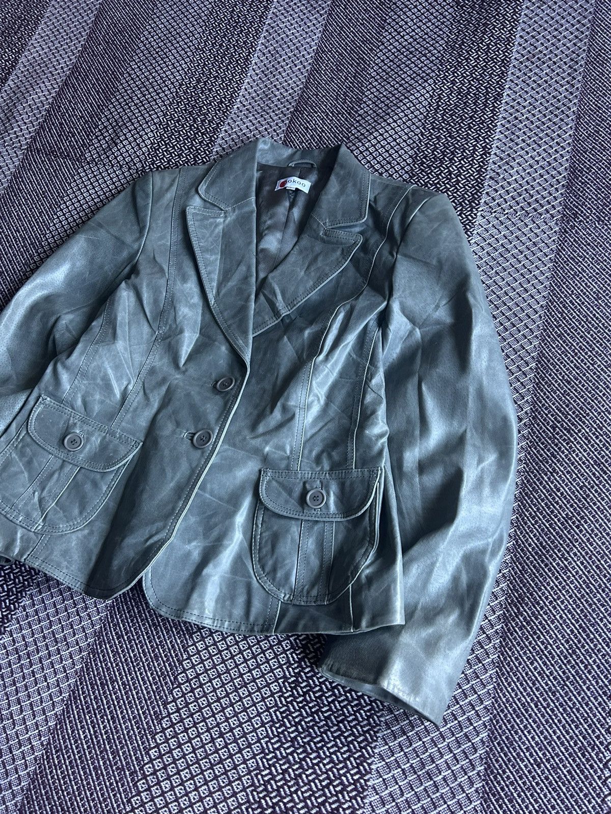Genuine Leather Vintage Yokoo Real Leather Jacket Japanese Style Size Large Size L / US 10 / IT 46 - 2 Thumbnail