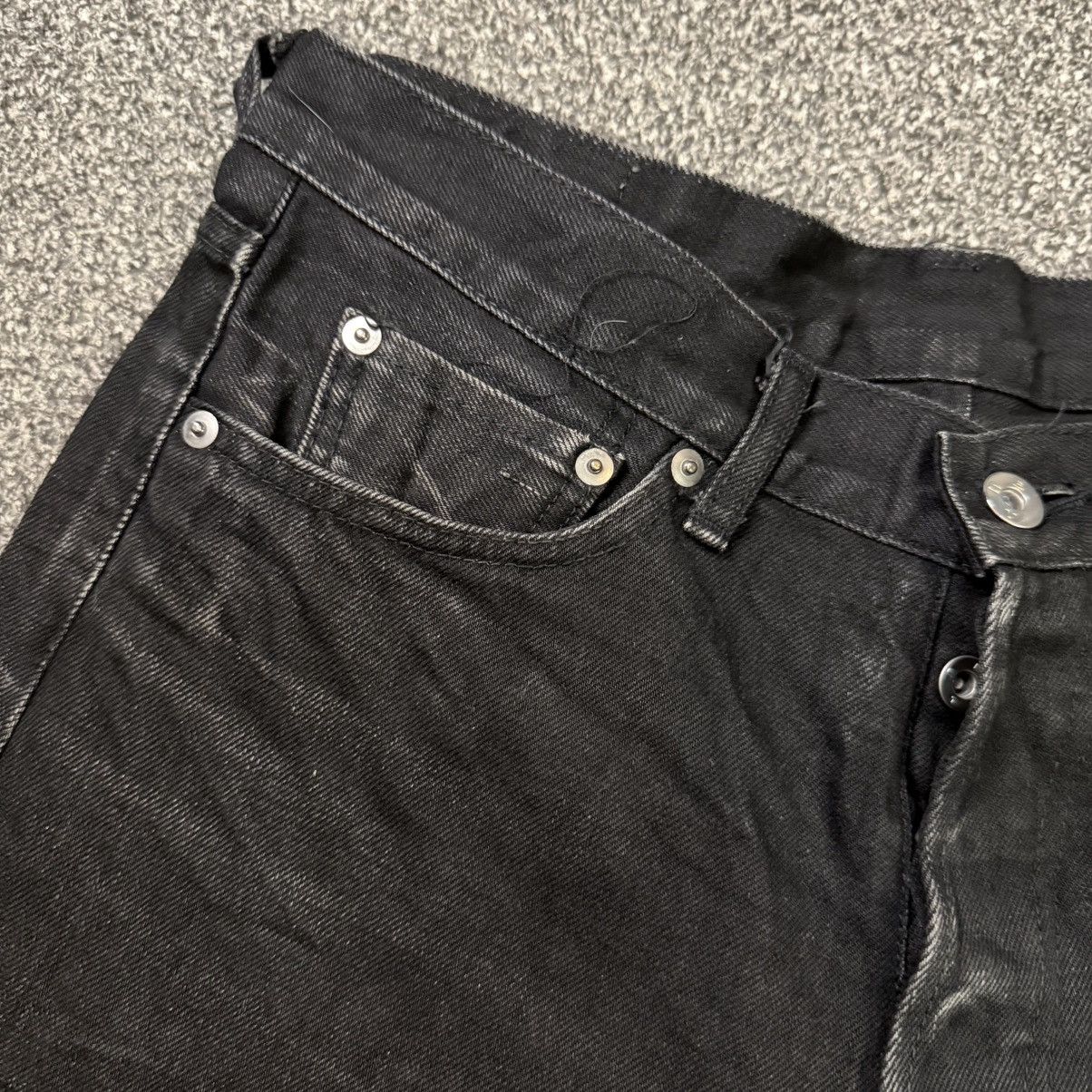If Six Was Nine 🔥🇯🇵 Vintage Black Fade Distressed Denim Boycott Selvedge Size US 30 / EU 46 - 12 Thumbnail