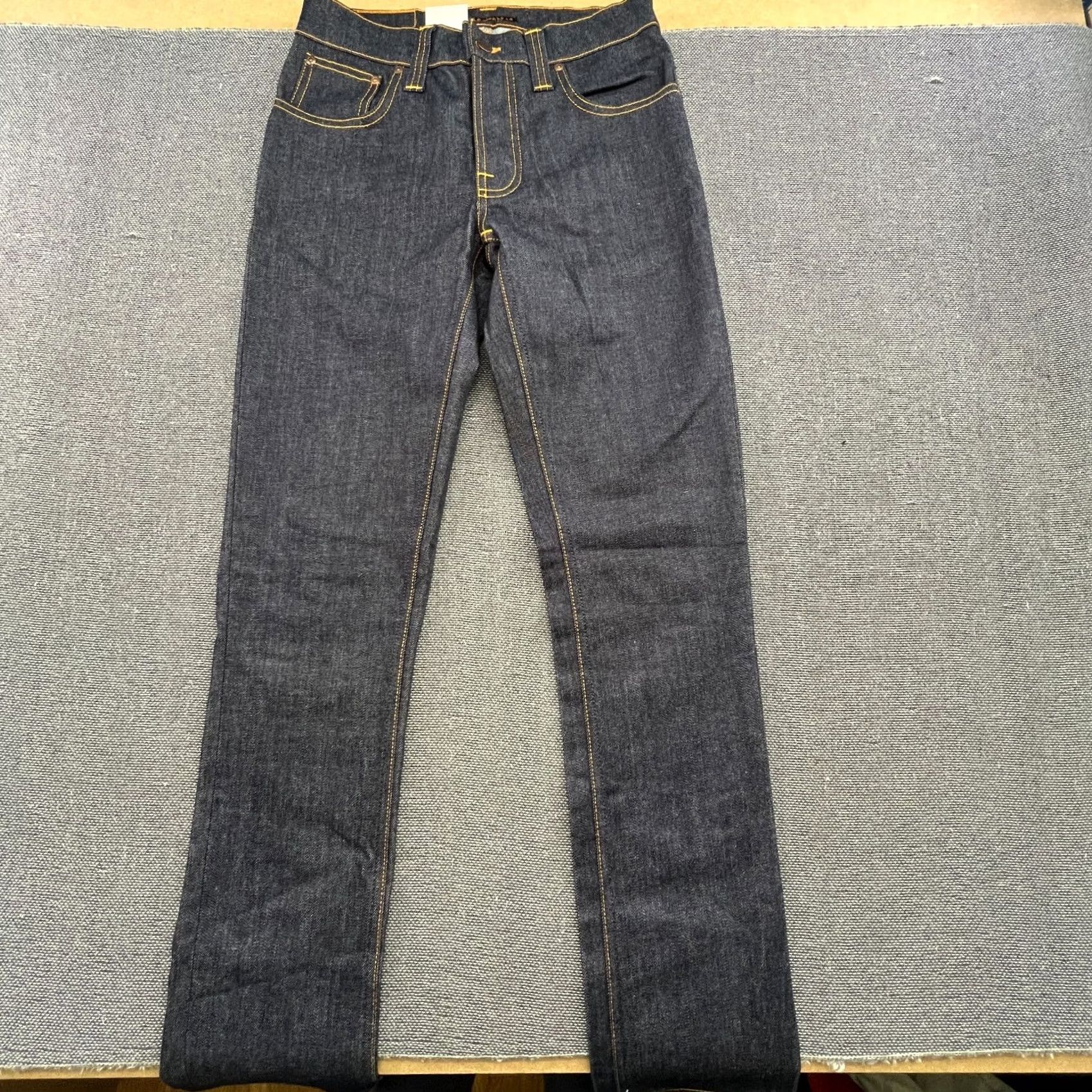 Nudie Jeans Nudie Jeans Grim Tim Straight Denim Blue Navy W30 L32 Organic Button Fly Mens Size US 30 / EU 46 - 3 Thumbnail