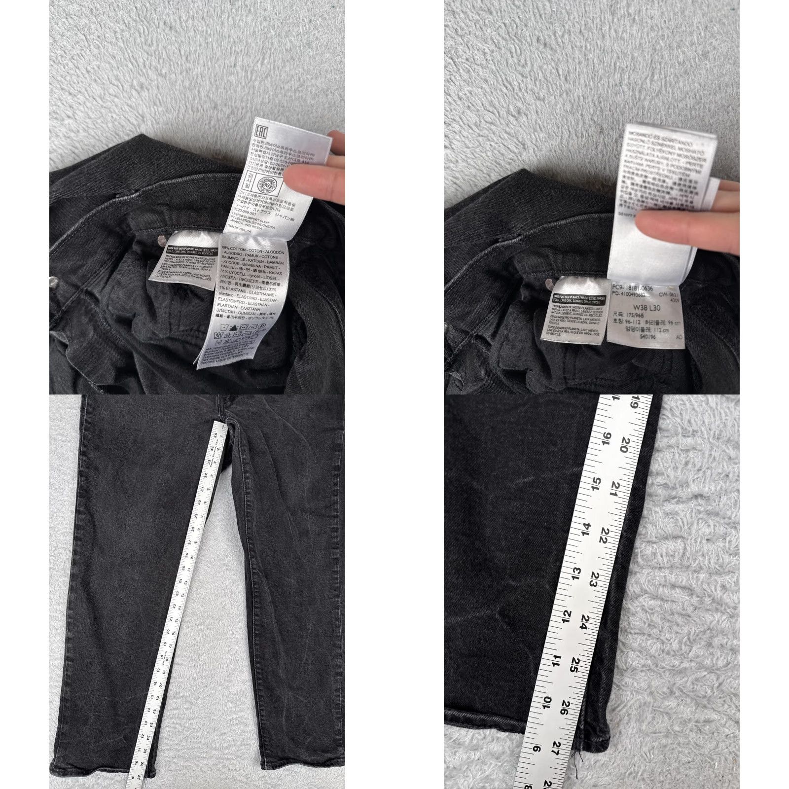 Levi's Levi's 541 Athletic Taper Jeans Men 38x30 Black Denim Stretch 5-Pocket Zip Fly Brand: Levi's 500 Series Regular Rise Mid Inseam 30 in Mens Size US 38 / EU 54 - 8 Thumbnail