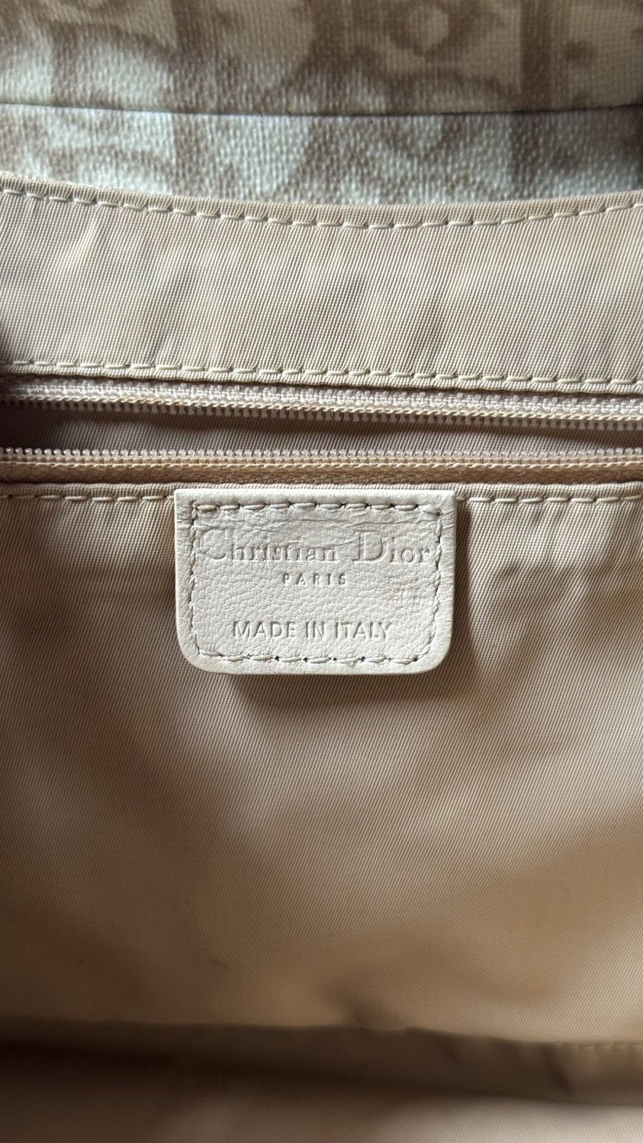 Dior Christian Dior Trotter Canvas Romantic Hand Bag PVC Beige Size ONE SIZE - 13 Thumbnail