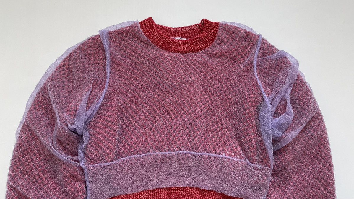 Comme des Garcons Cropped Double Layer Glitter Sweater Size S / US 4 / IT 40 - 3 Thumbnail