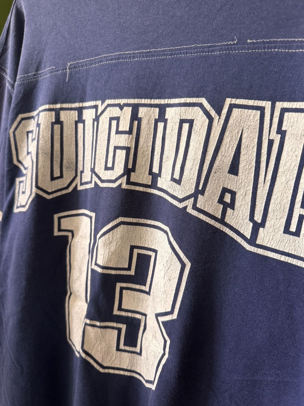 Band Tees VINTAGE 90s SUICIDAL TENDANCIES STRIPE SLEVE V NECK Size US L / EU 52-54 / 3 - 7 Thumbnail