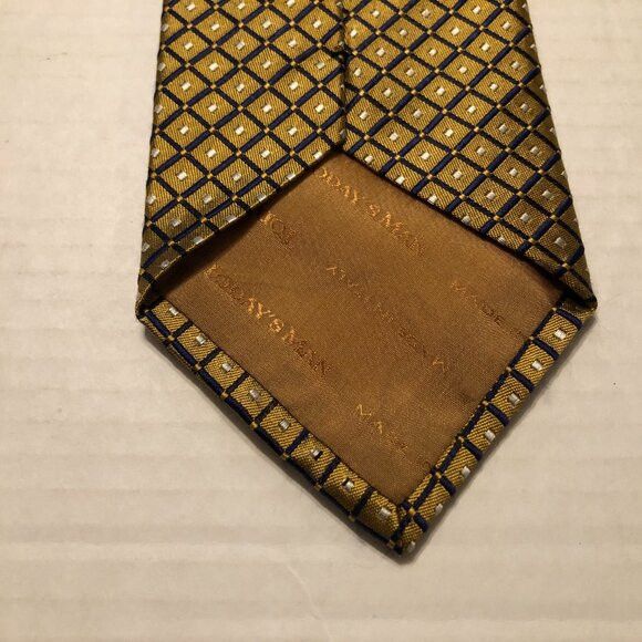 Other today's man men's new gold silk tie 3 1/2" X 57" Size ONE SIZE - 4 Thumbnail