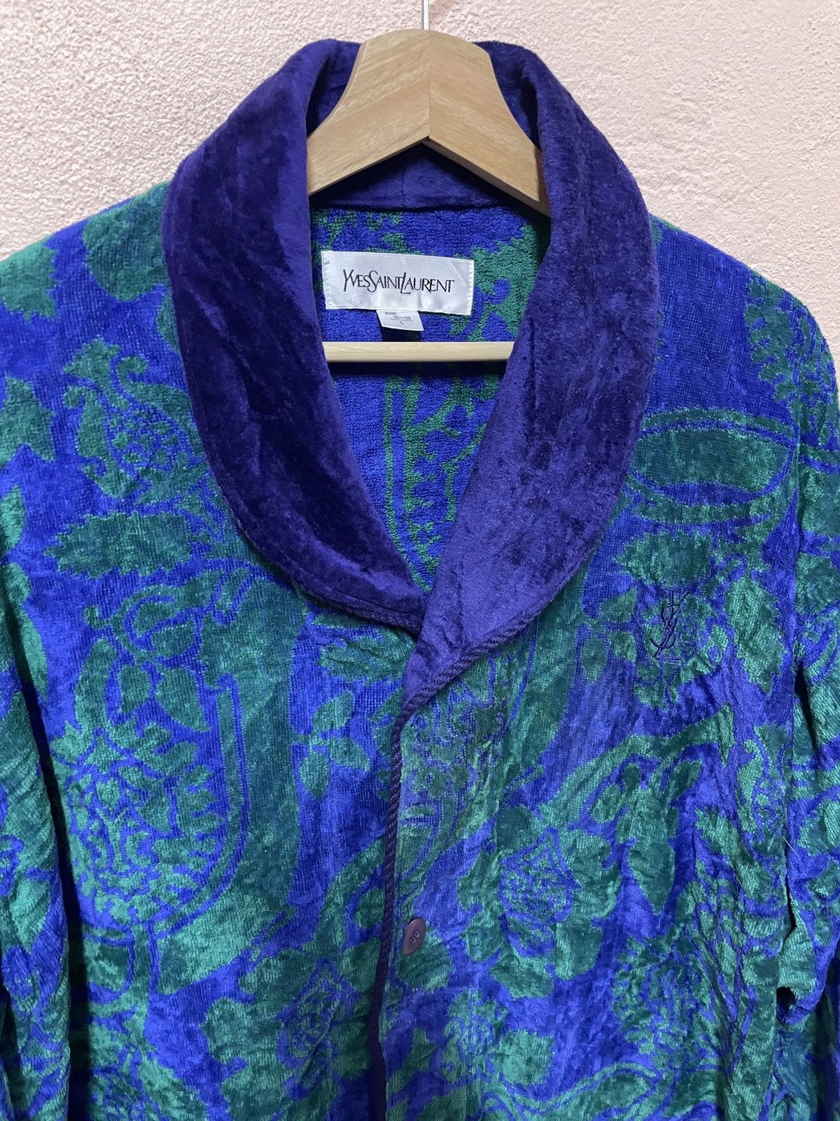 Designer × Yves Saint Laurent Yves Saint Laurent YSL Bathrobe Multicolor Floral Native Size US L / EU 52-54 / 3 - 9 Thumbnail