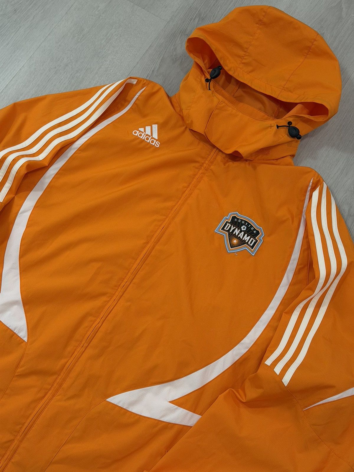 Adidas Vintage Adidas HoustonDynamo Football Hooded Track Jacket XL Size US XL / EU 56 / 4 - 3 Thumbnail