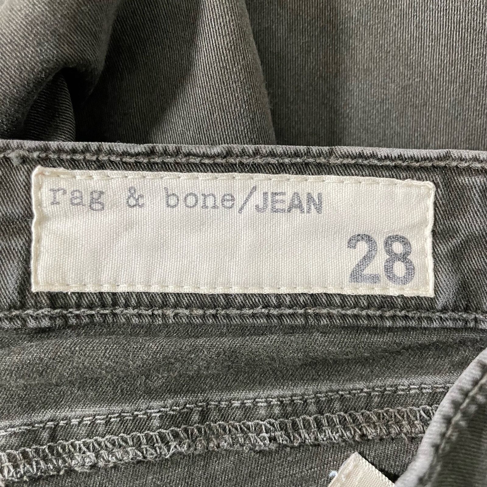 Rag & Bone Rag & Bone Jean Hunter Green/Black Legging Jeans - Size 28 Size 28" / US 6 / IT 42 - 3 Thumbnail